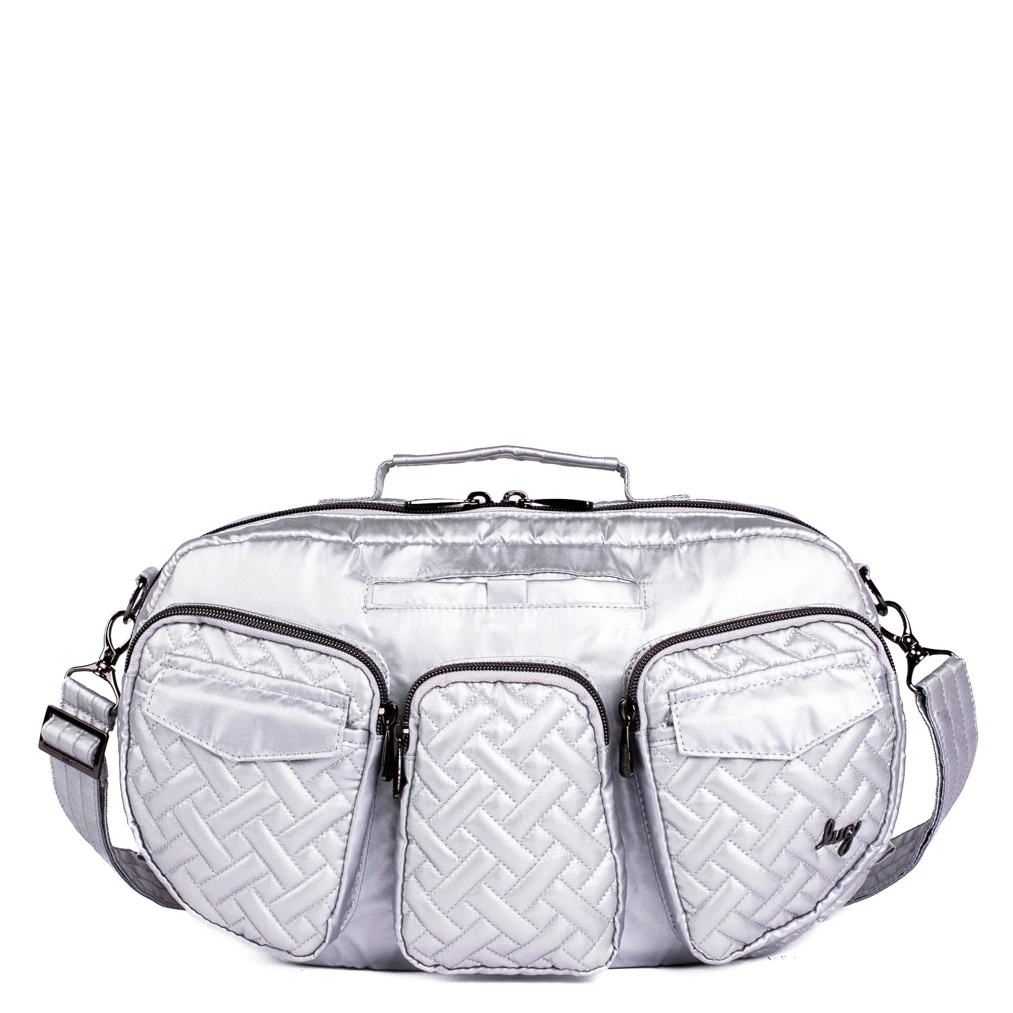 Railcar Crossbody Bag - METALLIC SILVER - Railcar_MetallicSilver_01