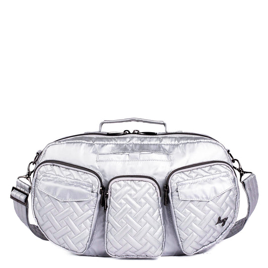 Railcar Crossbody Bag - - Railcar_MetallicSilver_01_c3bd86c8-c71f-4e67-8ebf-fef33d6f83c8