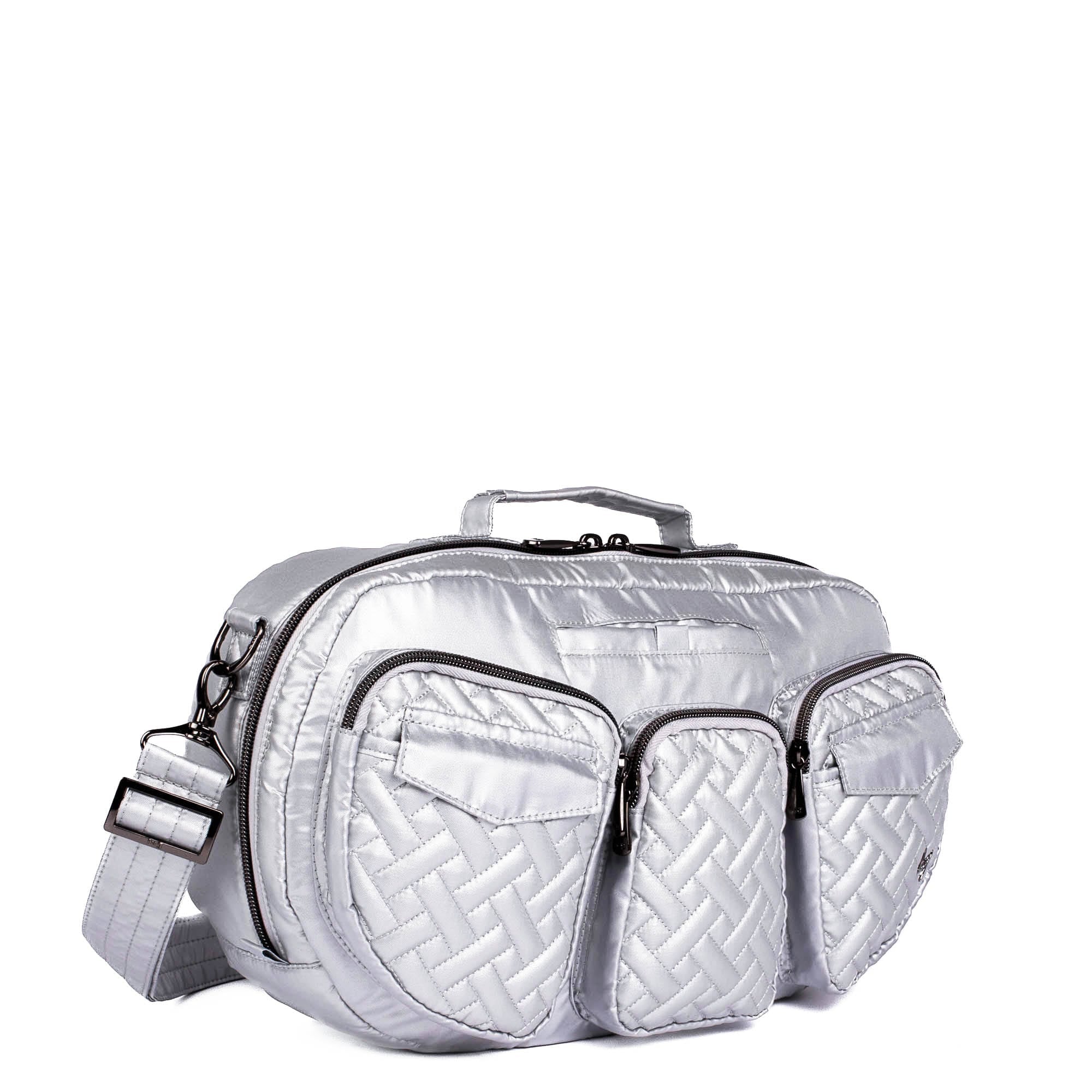 Railcar Crossbody Bag - METALLIC SILVER - Railcar_MetallicSilver_02