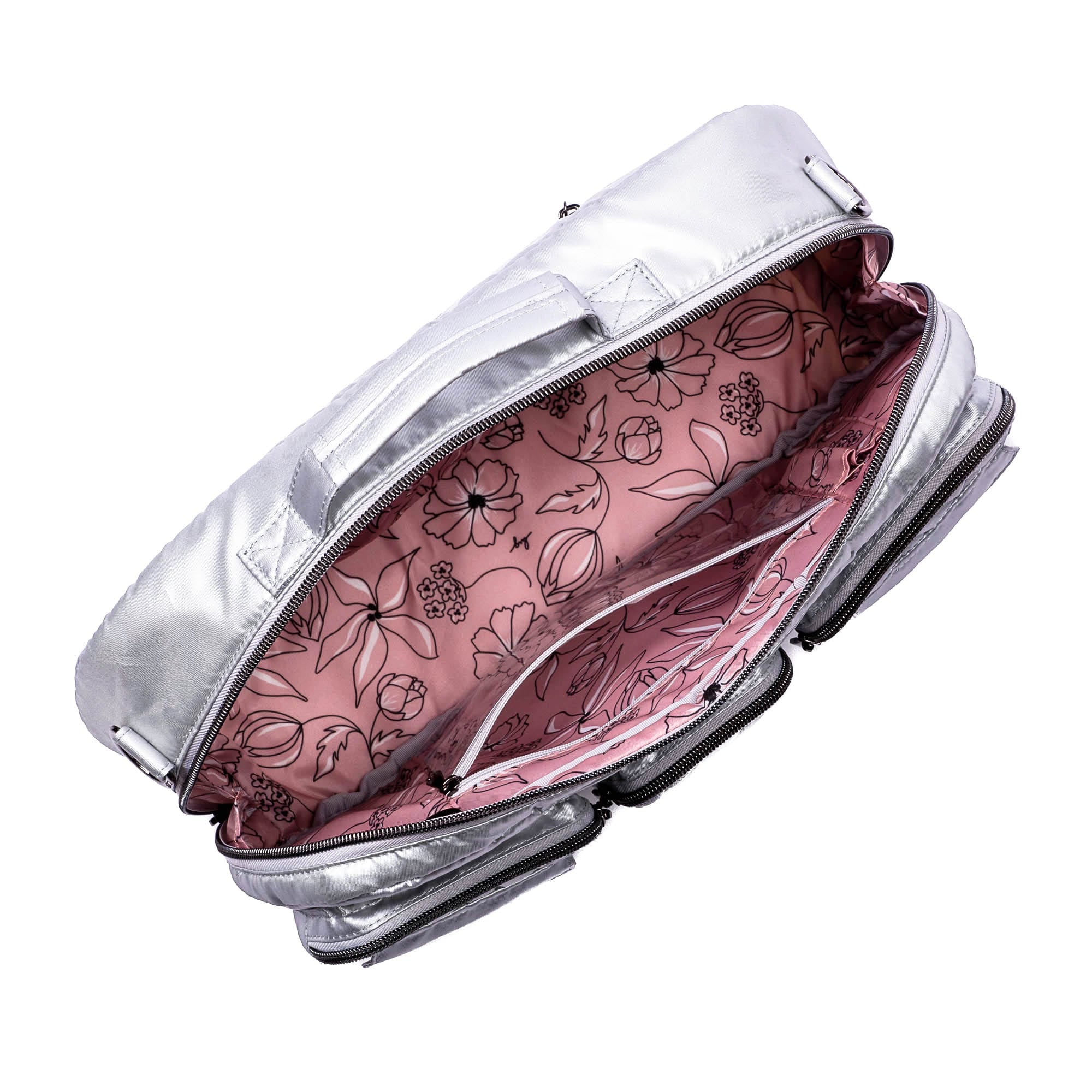 Railcar Crossbody Bag - METALLIC SILVER - Railcar_MetallicSilver_05