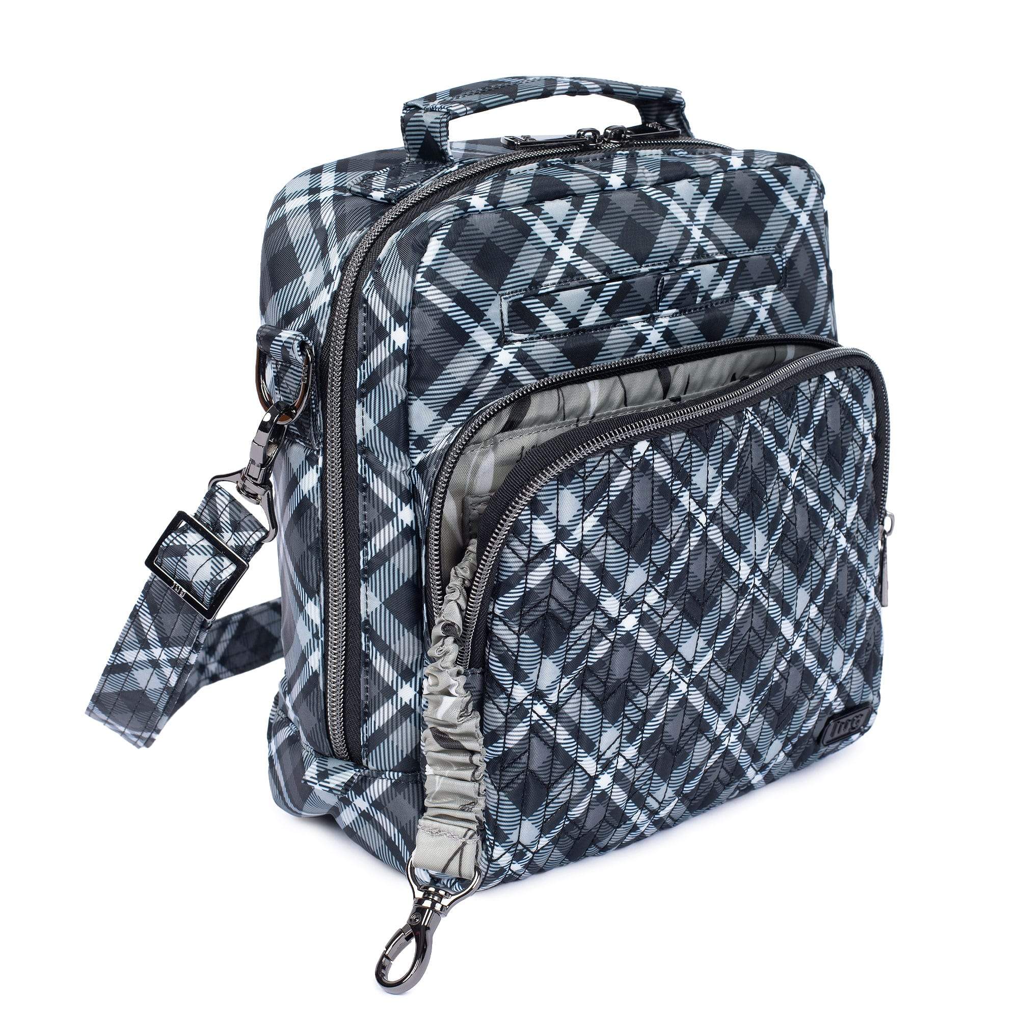 Ranger Crossbody Bag - PLAID GREY - Ranger2_PlaidGrey_06