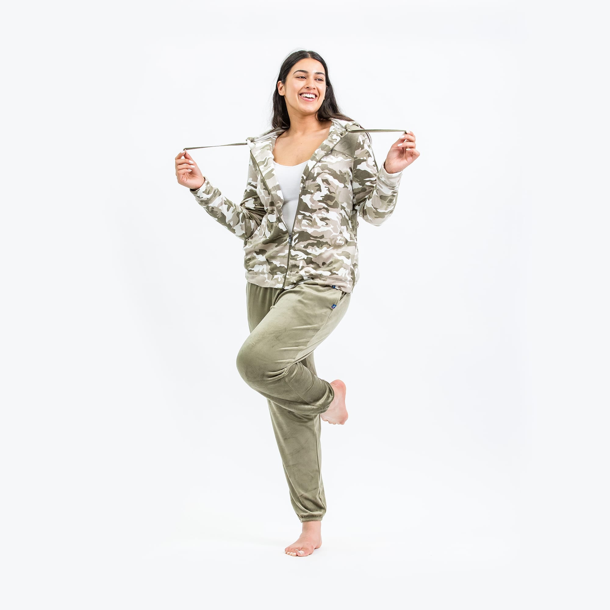 Ranger Fleece Front Zip Hoodie - CAMO TAUPE - RangerBottom_CamoTaupe_SM_05