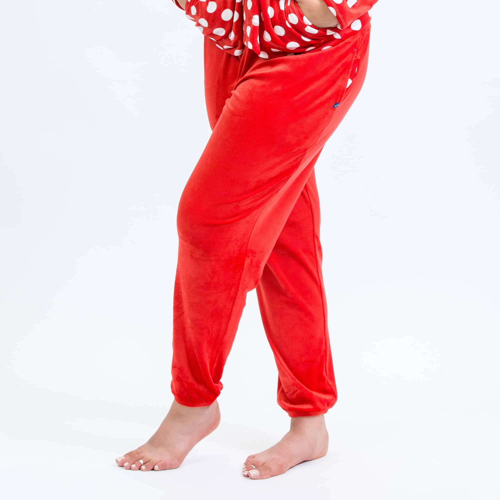 Ranger Fleece Sweatpants - CRIMSON LARGE DOT - RangerBottom_CrimsonLDot_M_03