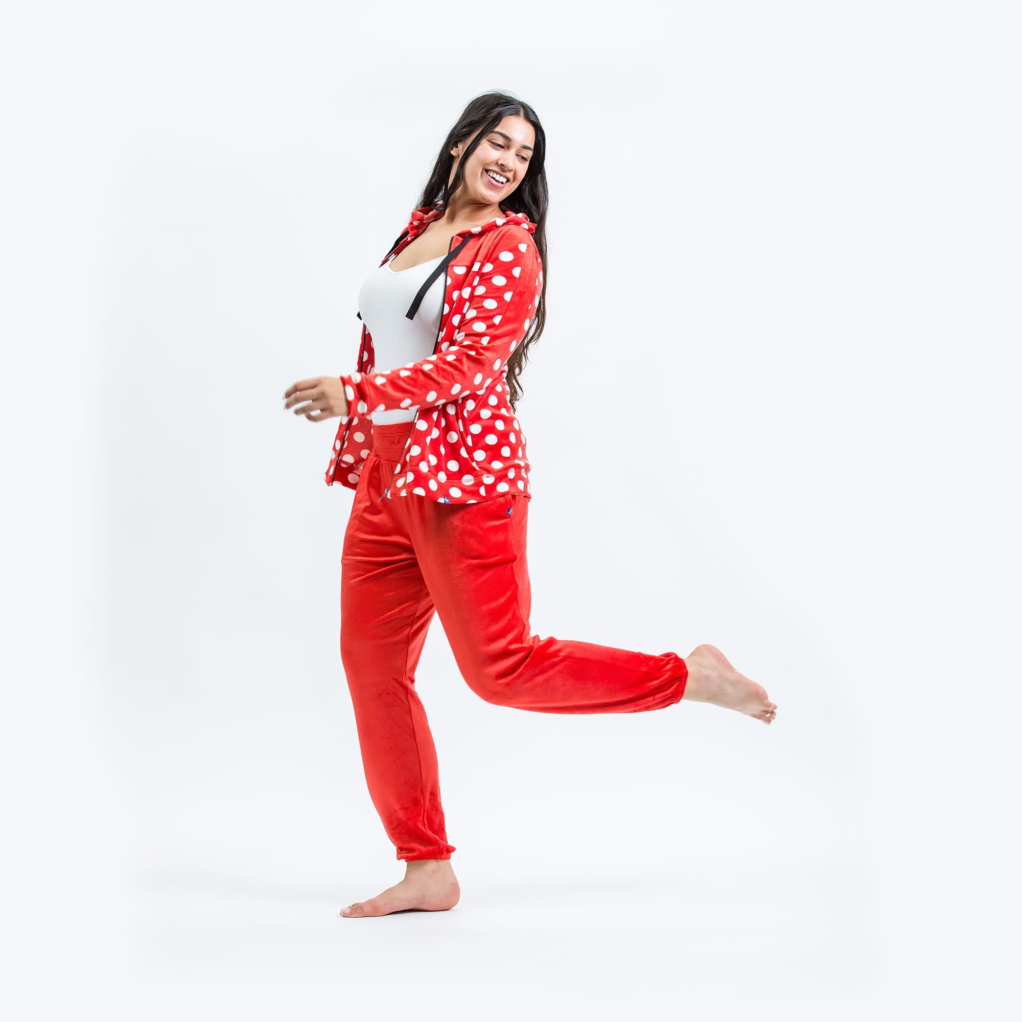 Ranger Fleece Sweatpants - CRIMSON LARGE DOT - RangerBottom_CrimsonLDot_SM_05