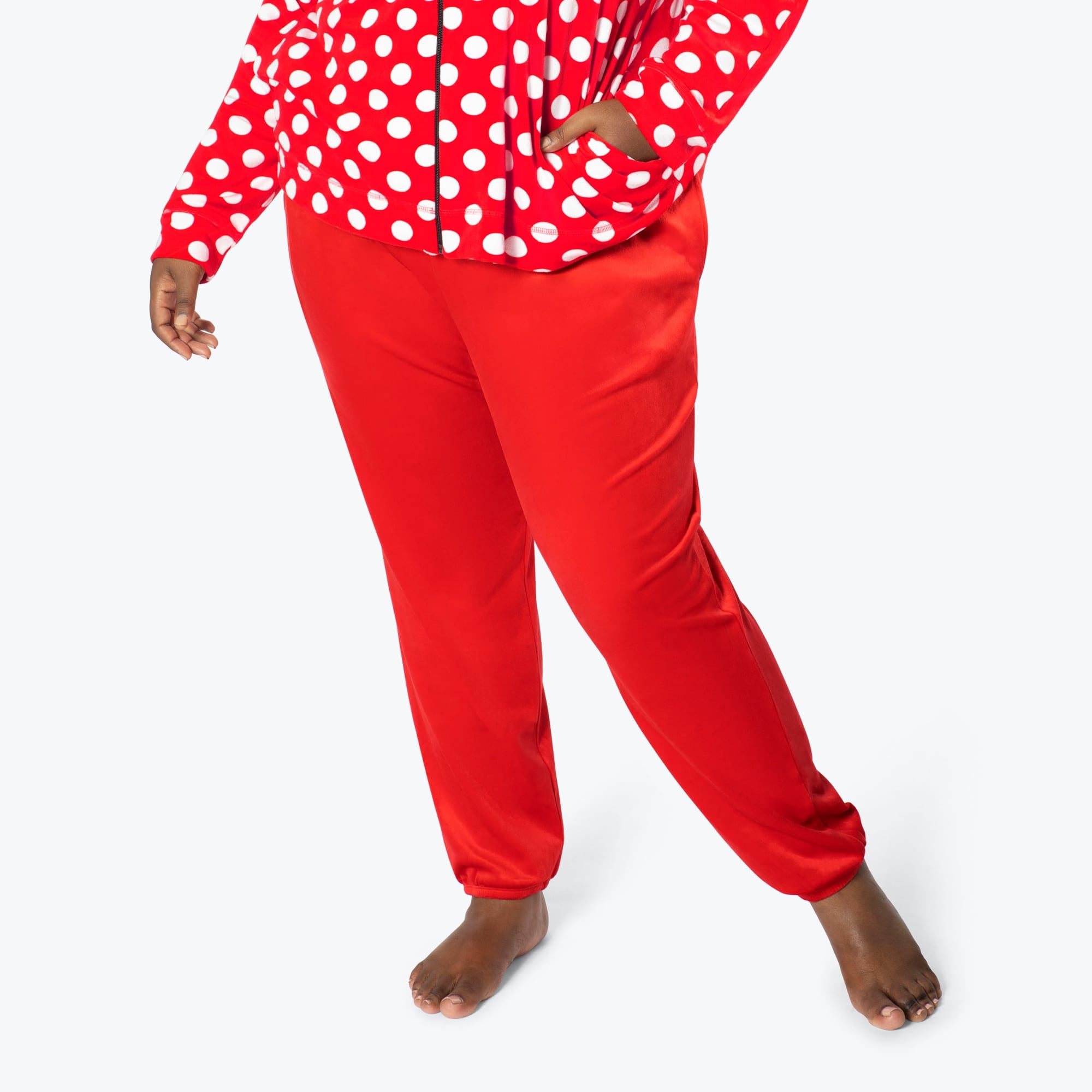 Ranger Fleece Sweatpants - CRIMSON LARGE DOT - RangerBottom_CrimsonLDot_XL_03