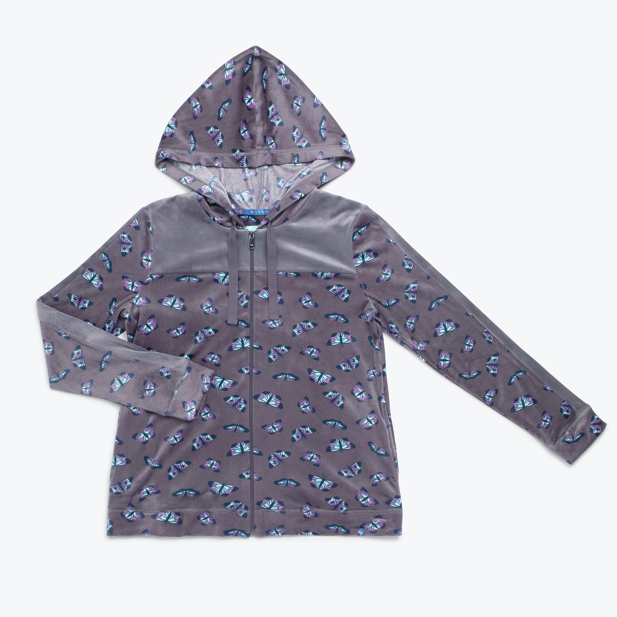 Ranger Fleece Front Zip Hoodie - BUTTERFLY GREY - RangerTop_ButteflyGrey_Flatlay_fcc2972e-c583-4311-8aaa-bb332fb667d1