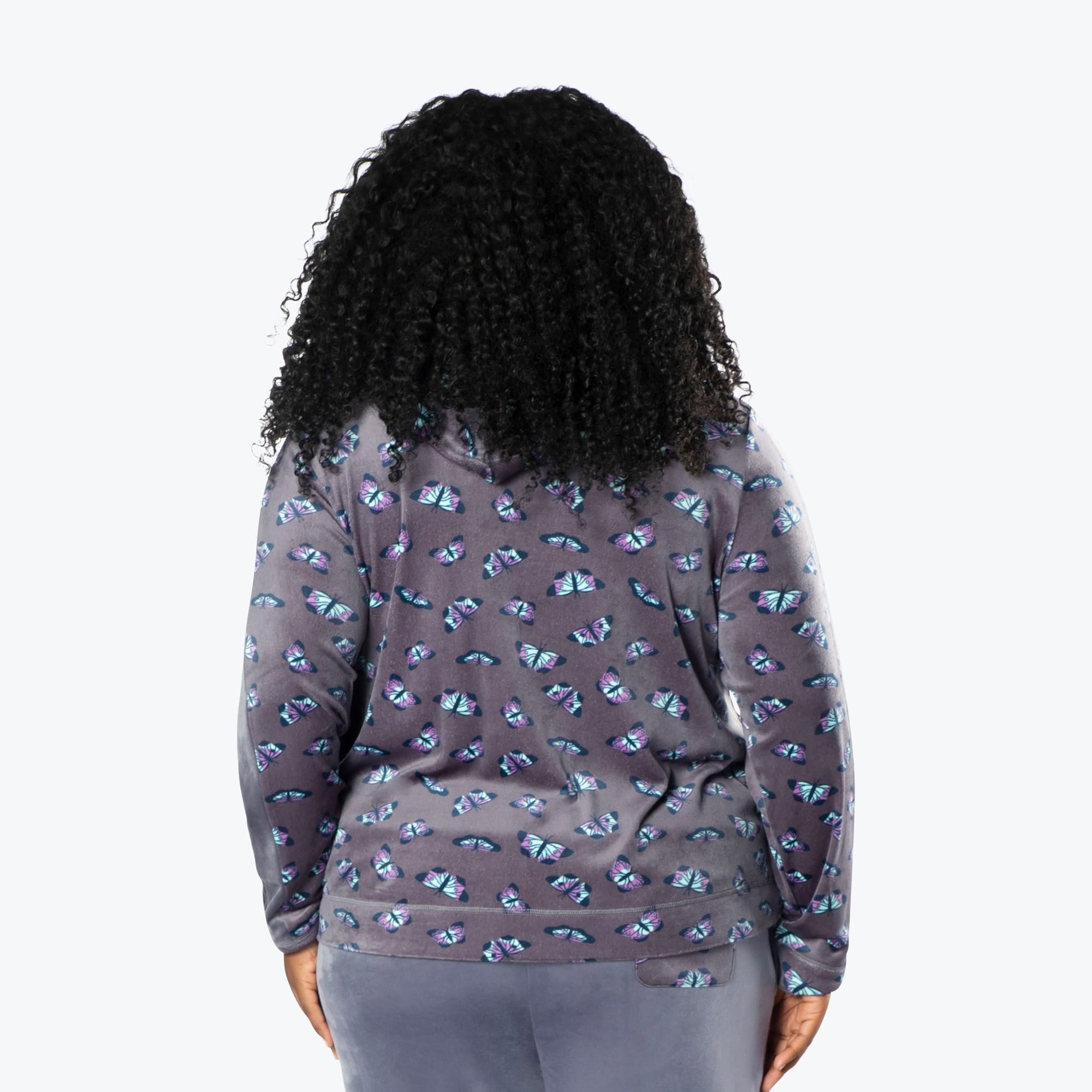 Ranger Fleece Front Zip Hoodie - BUTTERFLY GREY - RangerTop_ButterflyGrey_XL_02