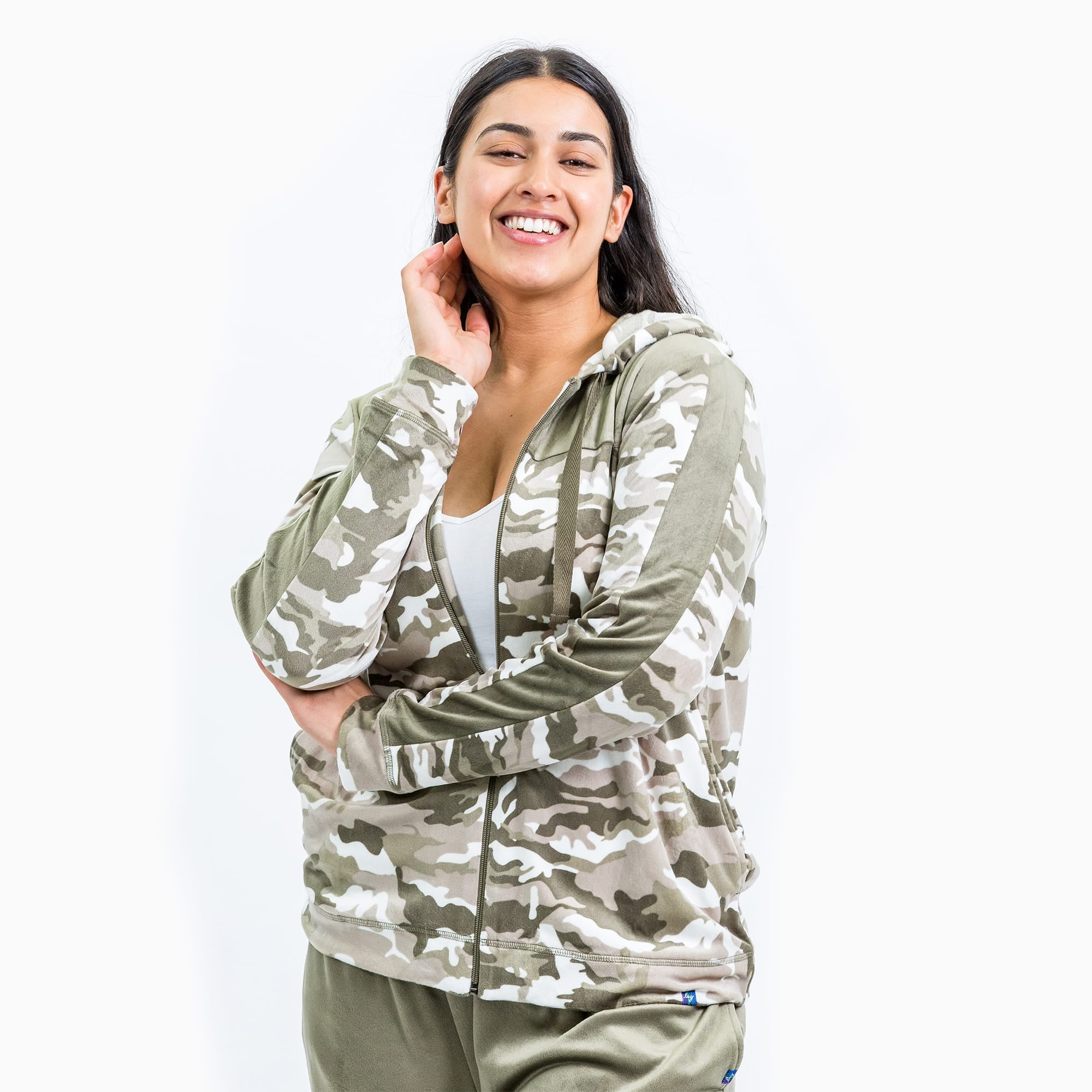 Ranger Fleece Front Zip Hoodie - CAMO TAUPE - RangerTop_CamoTaupe_S_01