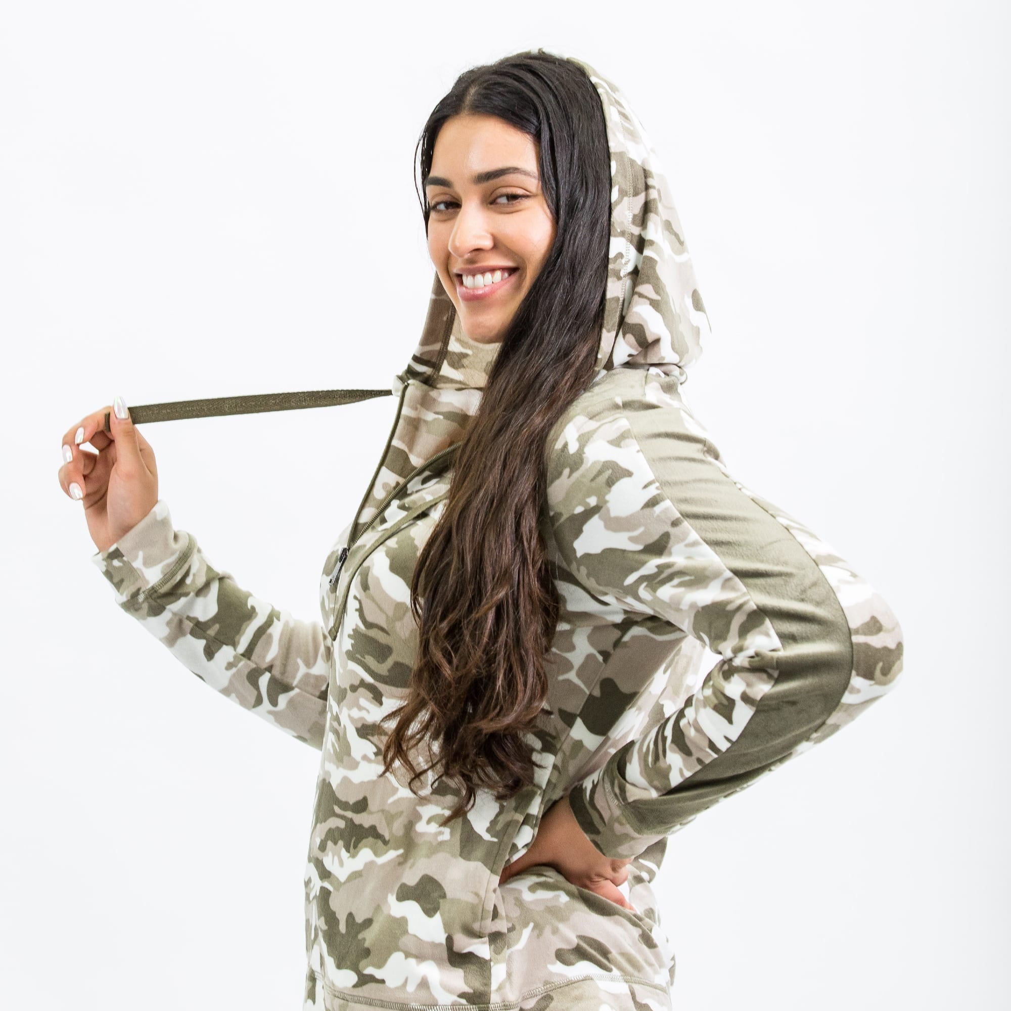 Ranger Fleece Front Zip Hoodie - CAMO TAUPE - RangerTop_CamoTaupe_S_03