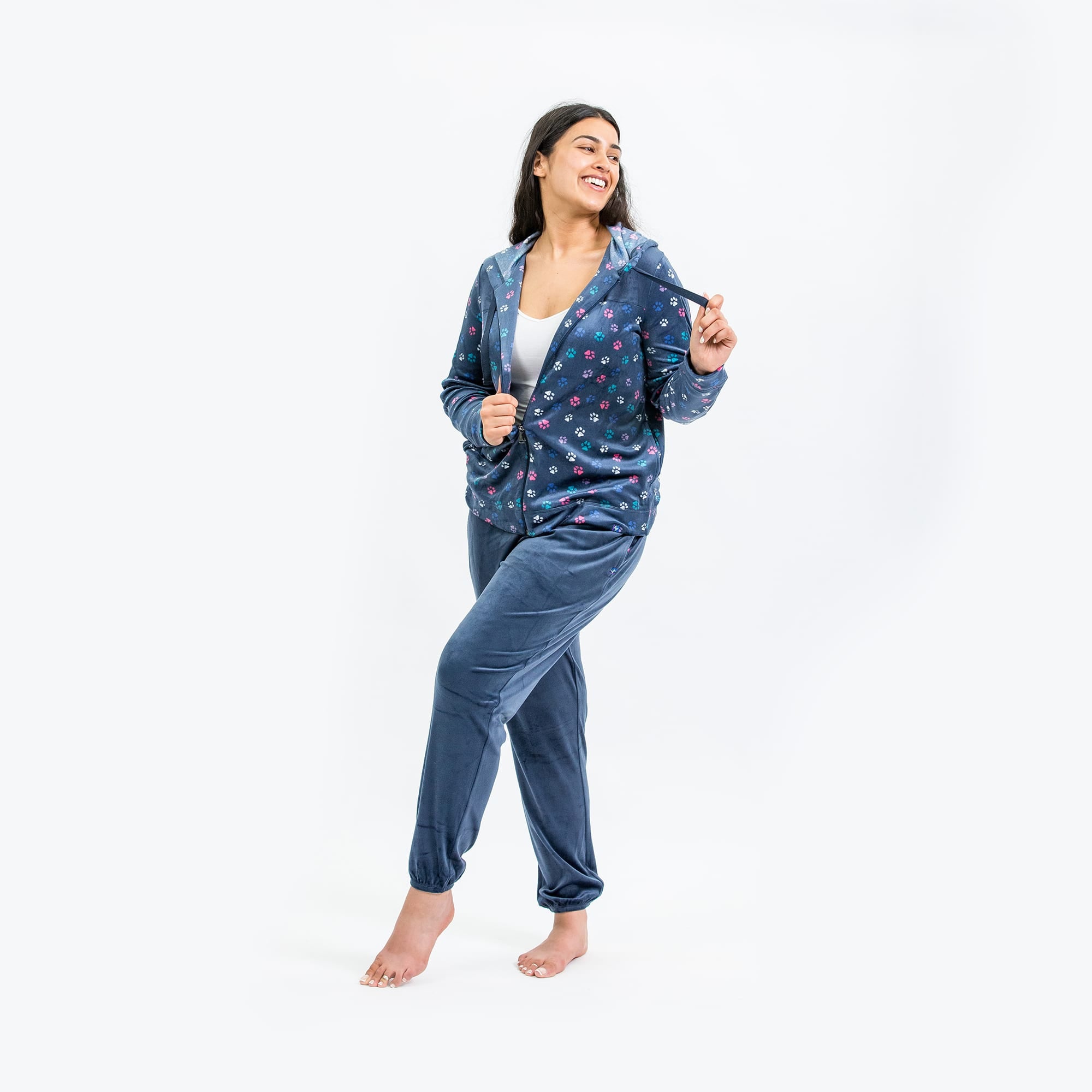 Ranger Fleece Front Zip Hoodie - PAWS NAVY - RangerTop_PawsNavy_SM_05