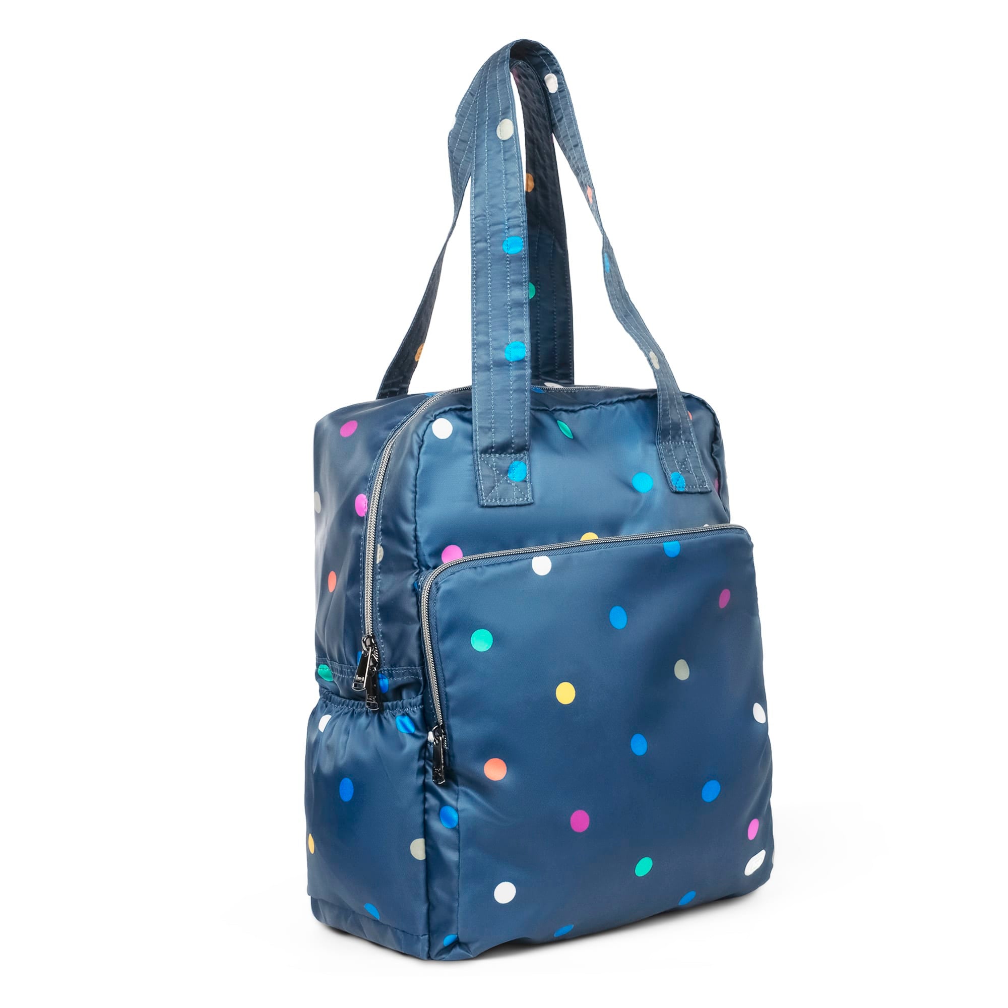 Ranger XL Packable Tote Bag - MULTI DOTS NAVY - RangerXLPackable_Blue_Dot_02