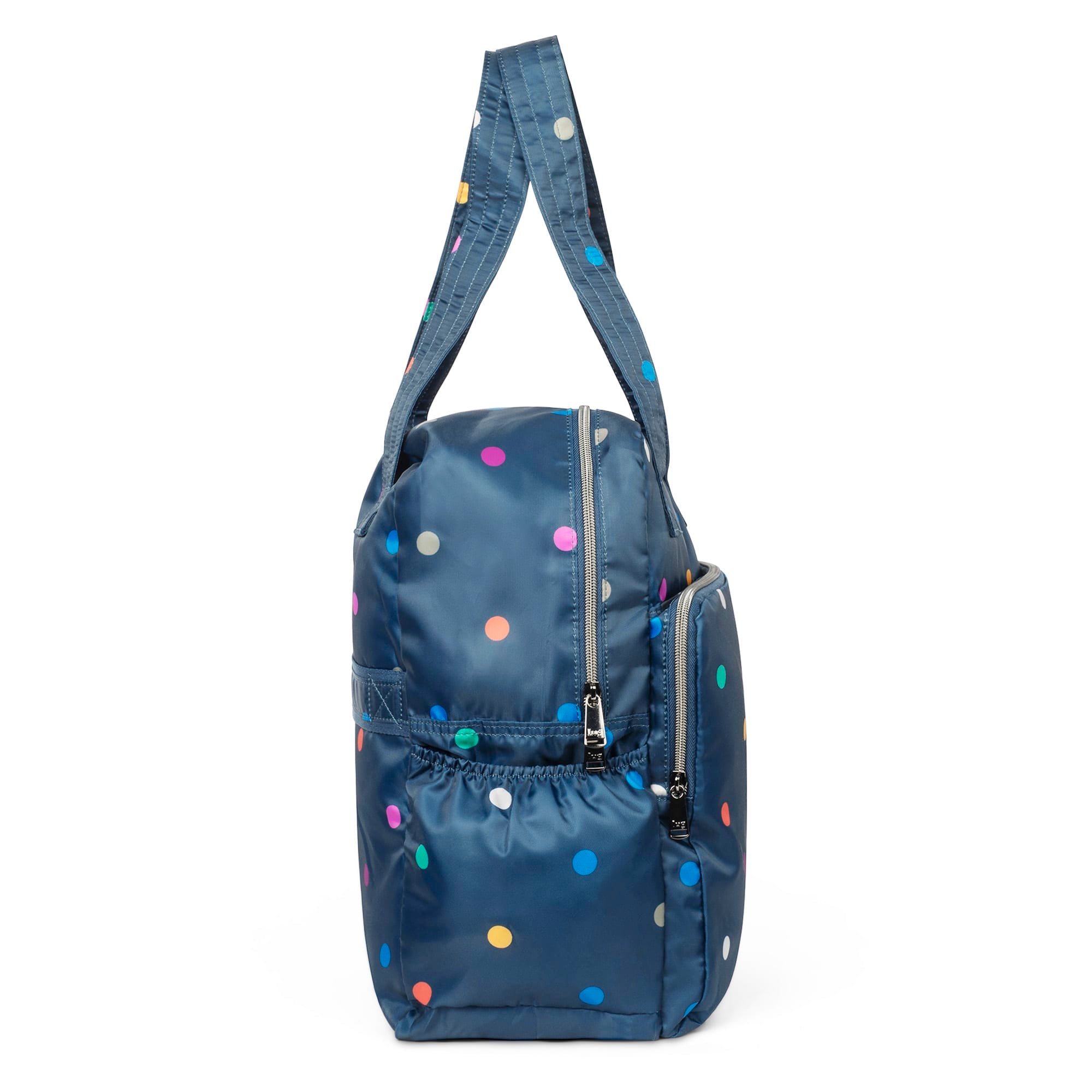 Ranger XL Packable Tote Bag - MULTI DOTS NAVY - RangerXLPackable_Blue_Dot_03