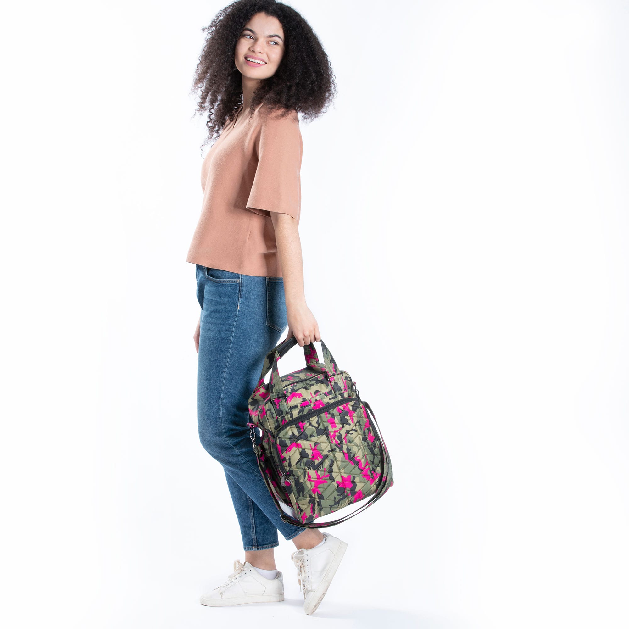 Ranger XL Overnight Tote Bag - CAMO ORCHID - RangerXL_CamoOrchid_Model_01