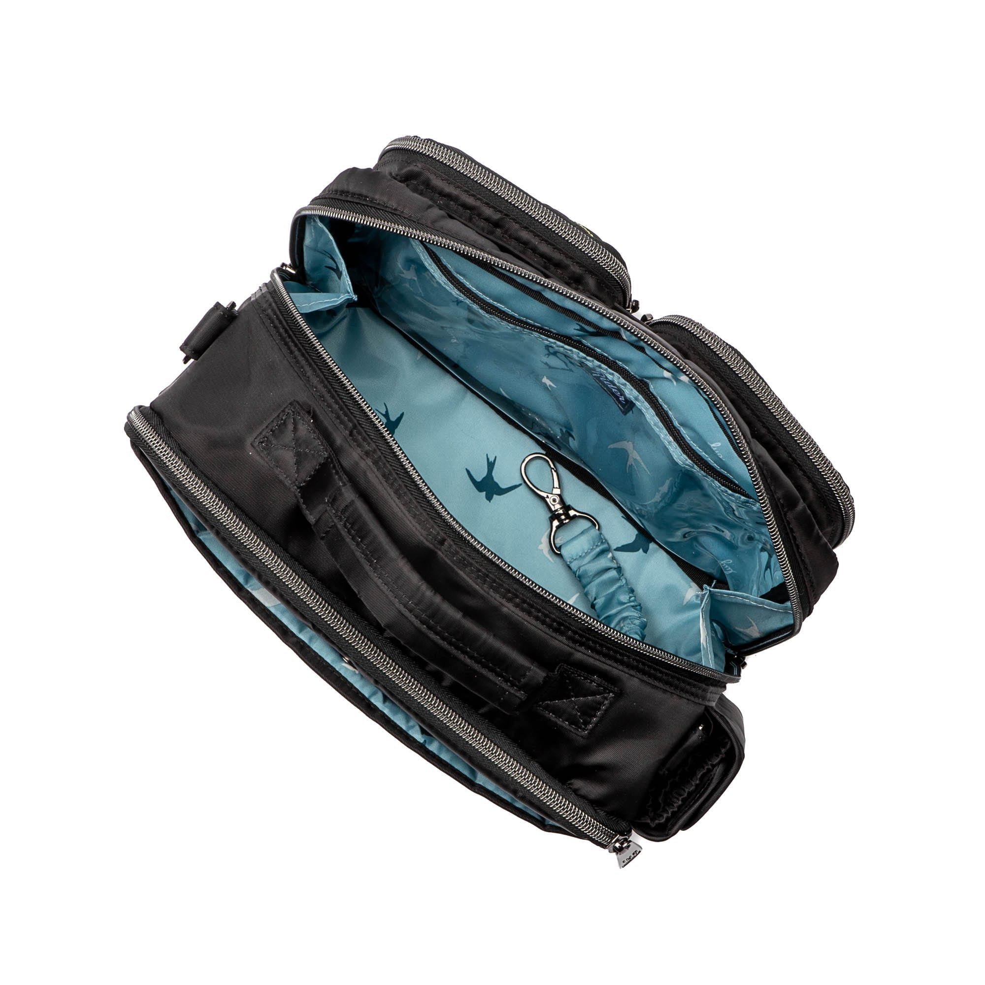 Rider Crossbody Bag - BLACK RAINBOW STITCH - Rider_BlackWithRainbow_05