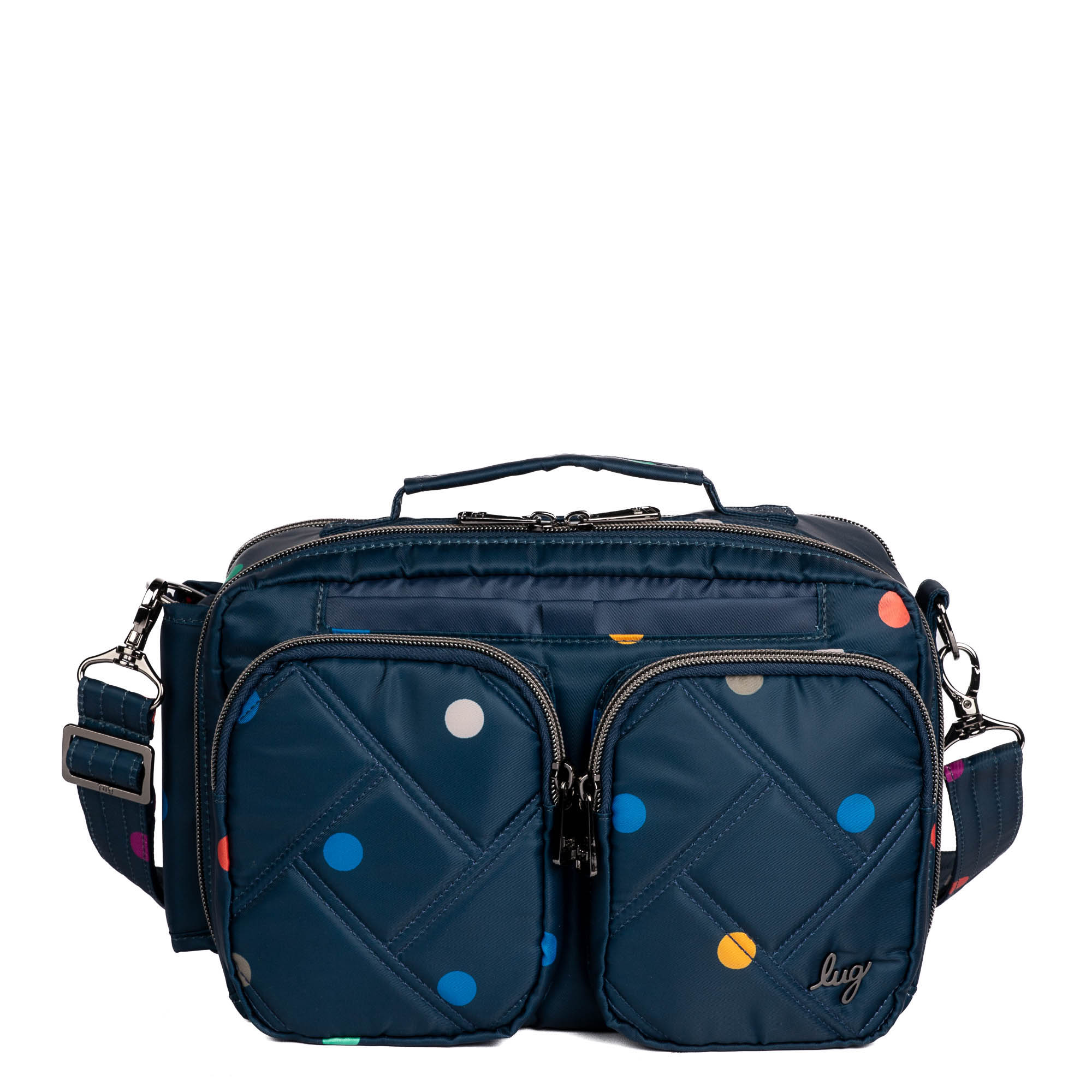Rider Crossbody Bag - MULTI DOTS NAVY - Rider_MultiDotsNavy_01