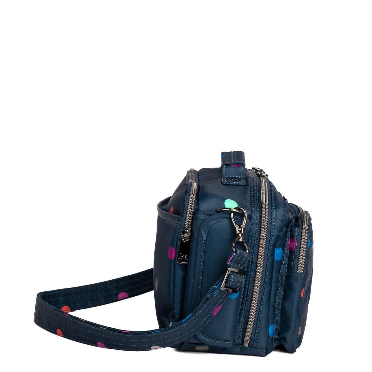 Rider Crossbody Bag - MULTI DOTS NAVY - Rider_MultiDotsNavy_03
