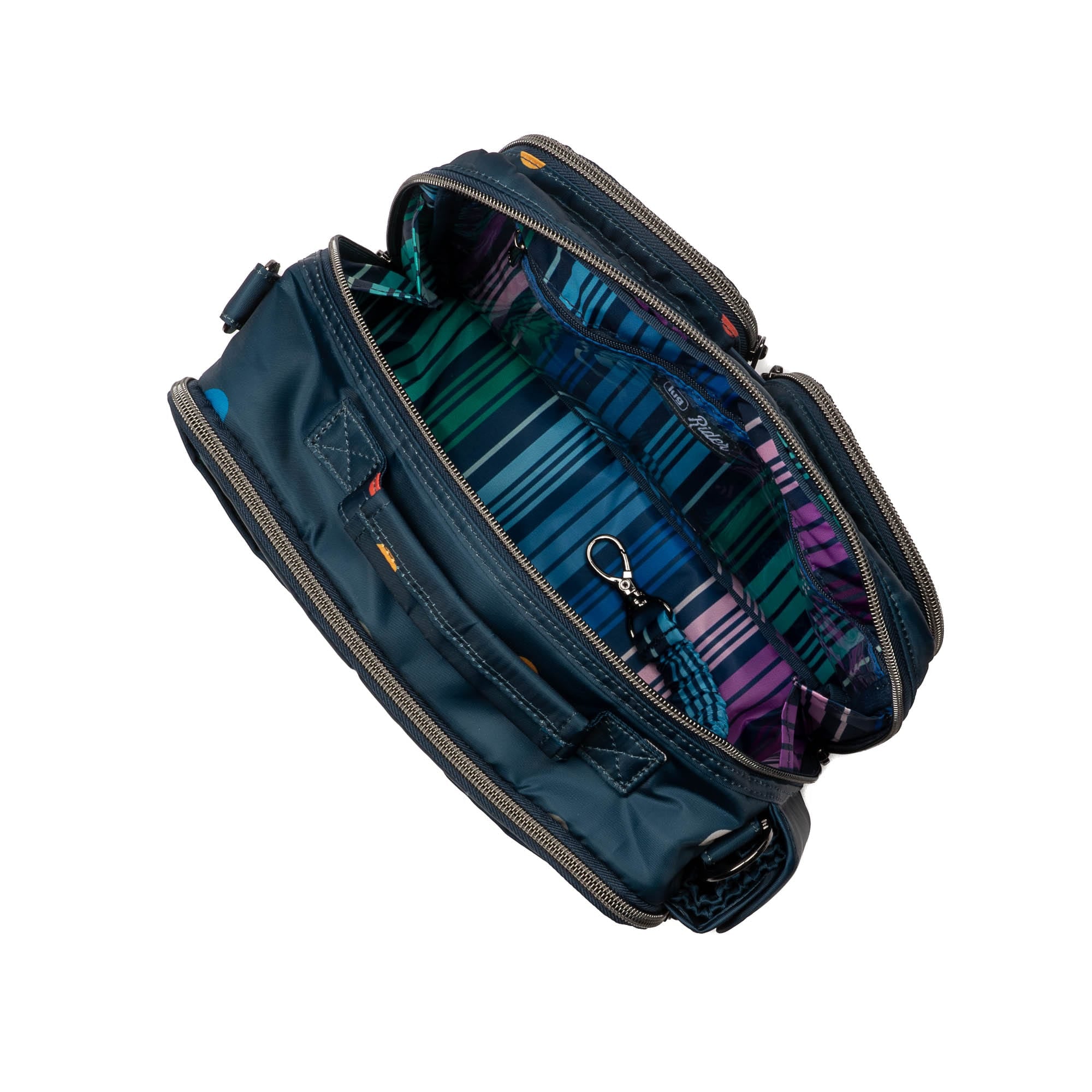 Rider Crossbody Bag - MULTI DOTS NAVY - Rider_MultiDotsNavy_05