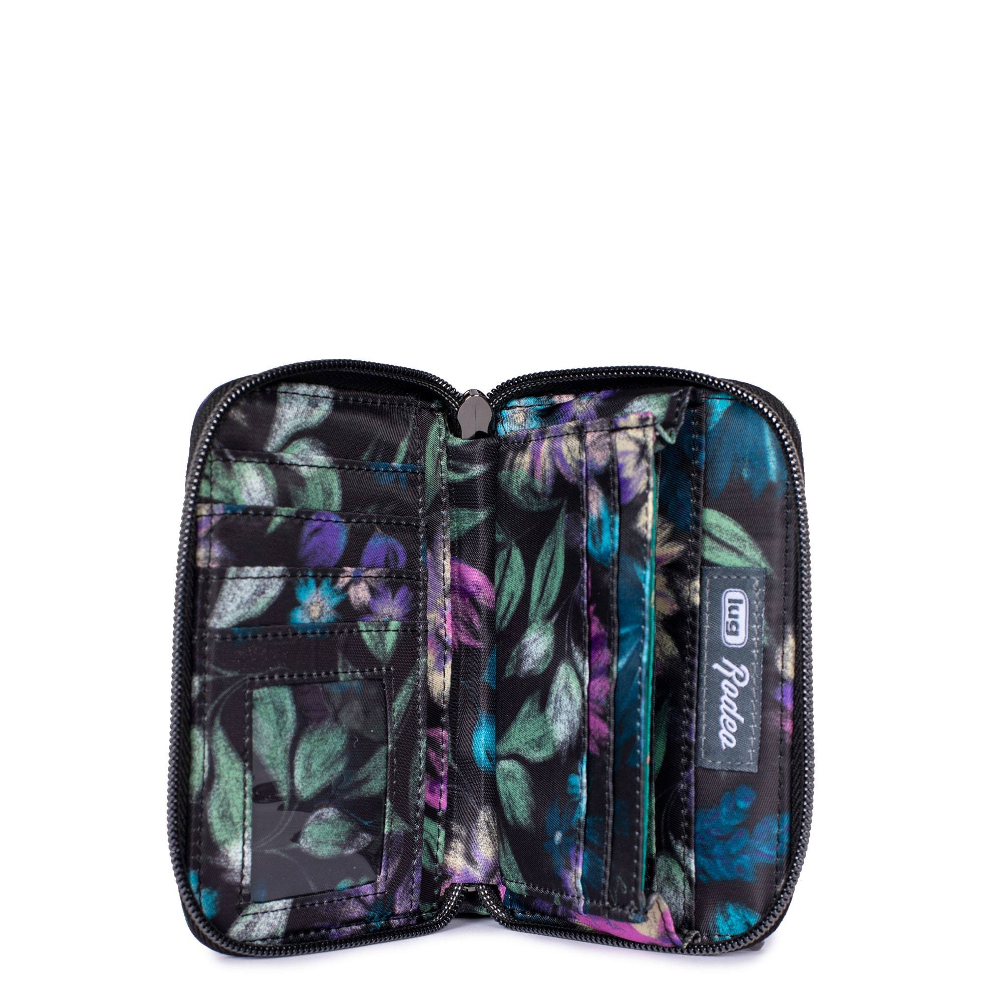 Rodeo Compact RFID Wallet - BLOOM BLACK - Rodeo_BloomBlack_05