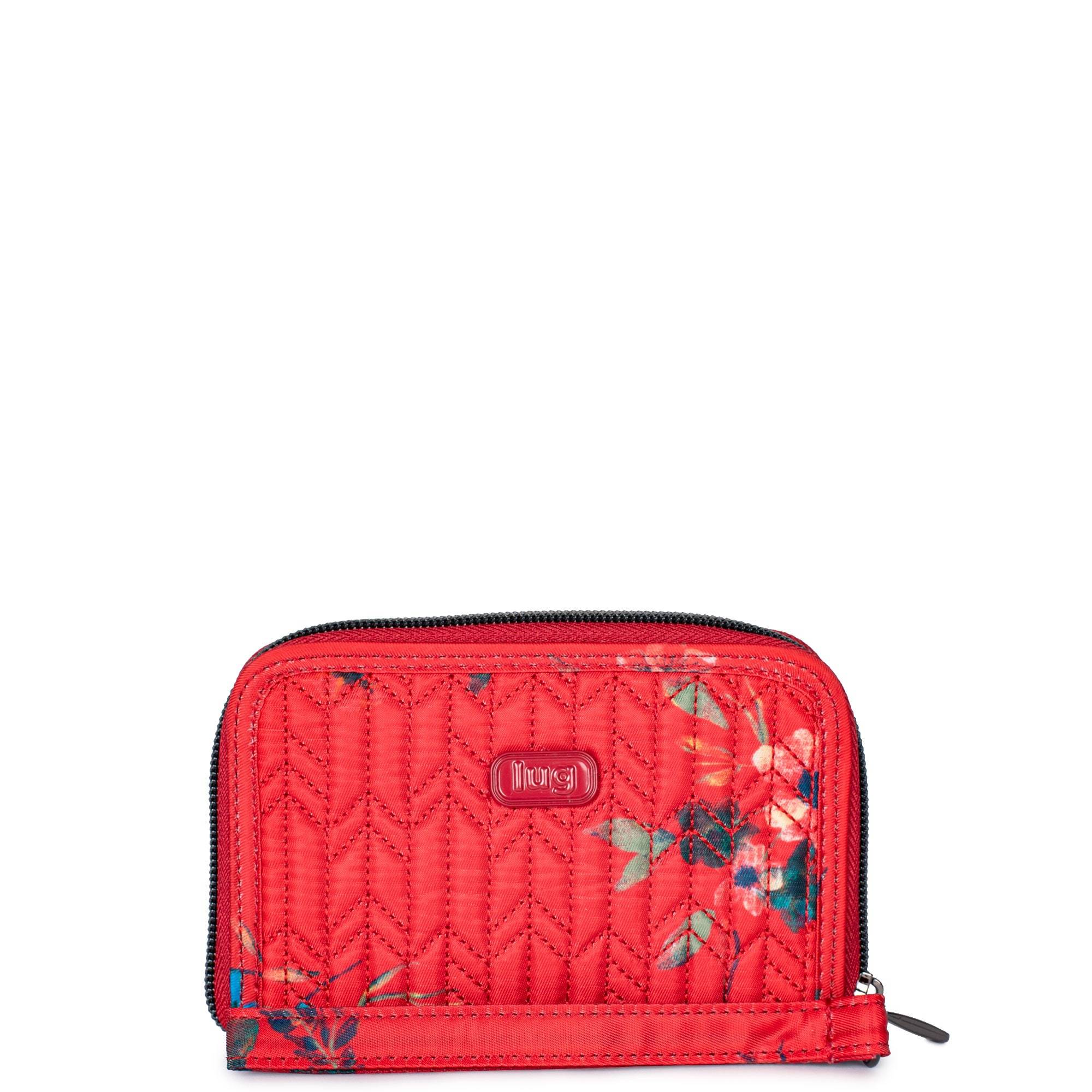 Rodeo Compact RFID Wallet - BOUQUET RED - Rodeo_BouquetRed_01