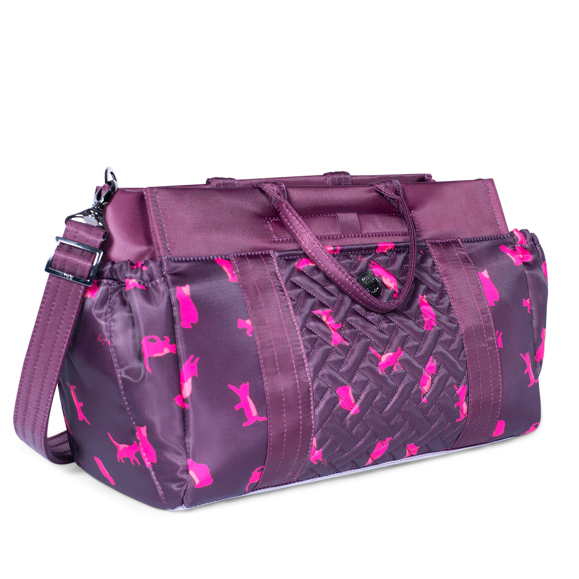 Romper 2 Tote - CATS ORCHID - Romper2_CatOrchid_02
