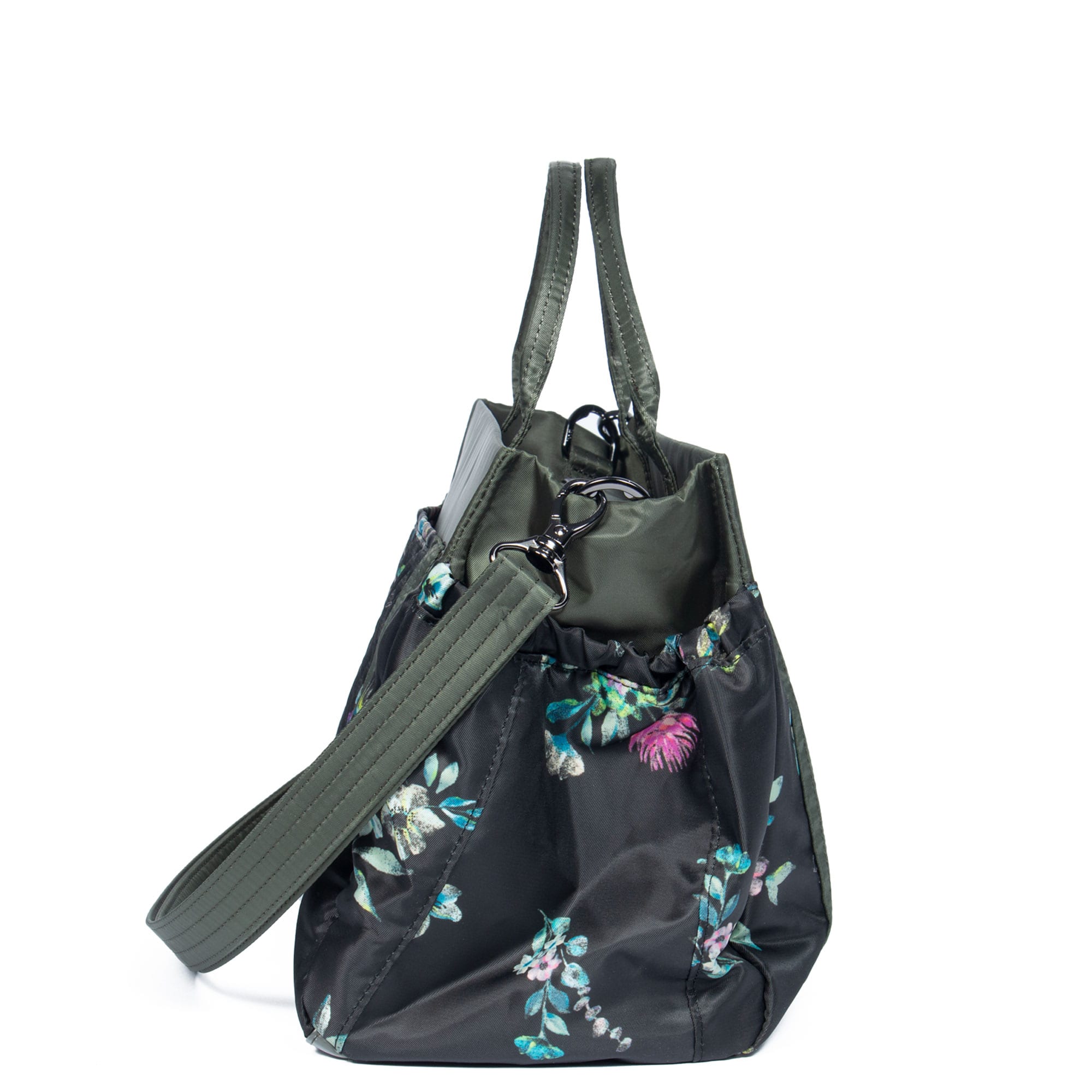 Romper 2 Tote - BOUQUET BLACK - Romper_OliveGreen_03