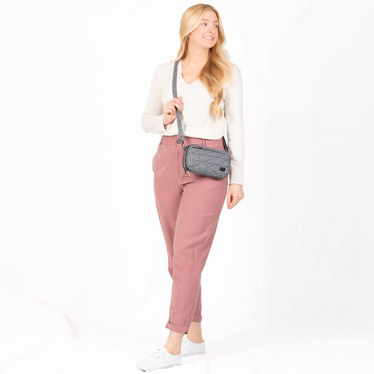 Roundabout 2 Convertible Wallet Crossbody - - Roundabout2_HeatherGrey_07