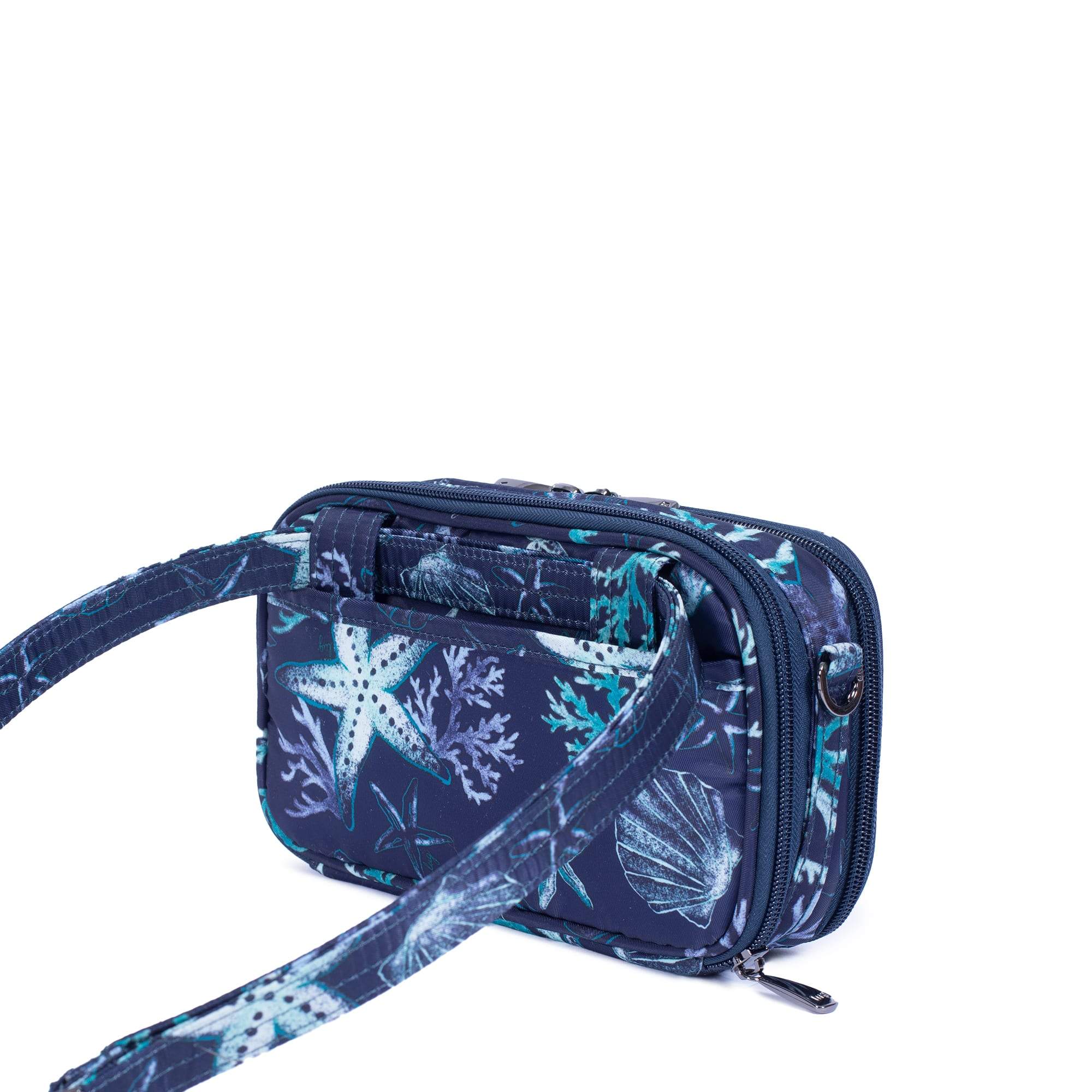 Roundabout 2 Convertible Wallet Crossbody - STARS AND SHELLS NAVY - Roundabout2_StarsAndShells_04