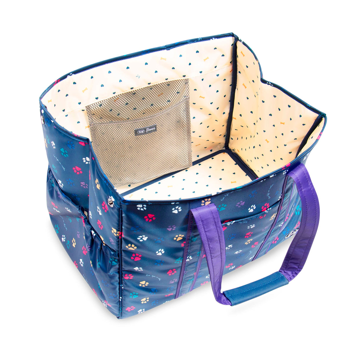 Rover X-Large Carry-All Tote - PAWS NAVY - Rover_PawsNavy_05