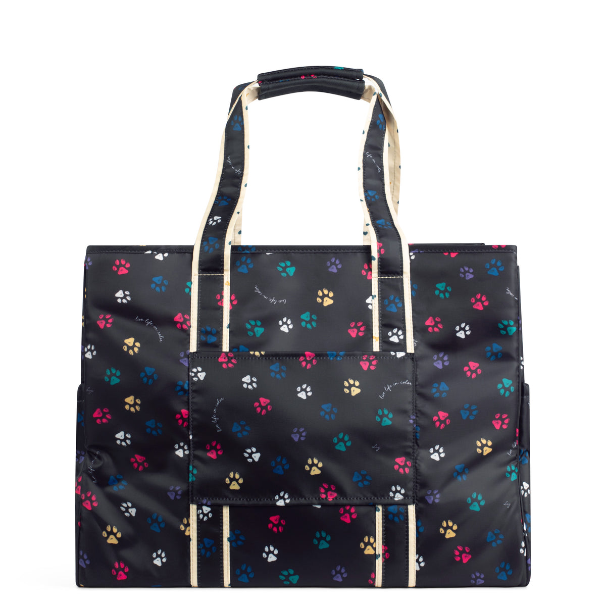 Rover X-Large Carry-All Tote - PAWS BLACK - Rover_Paws_Black_04