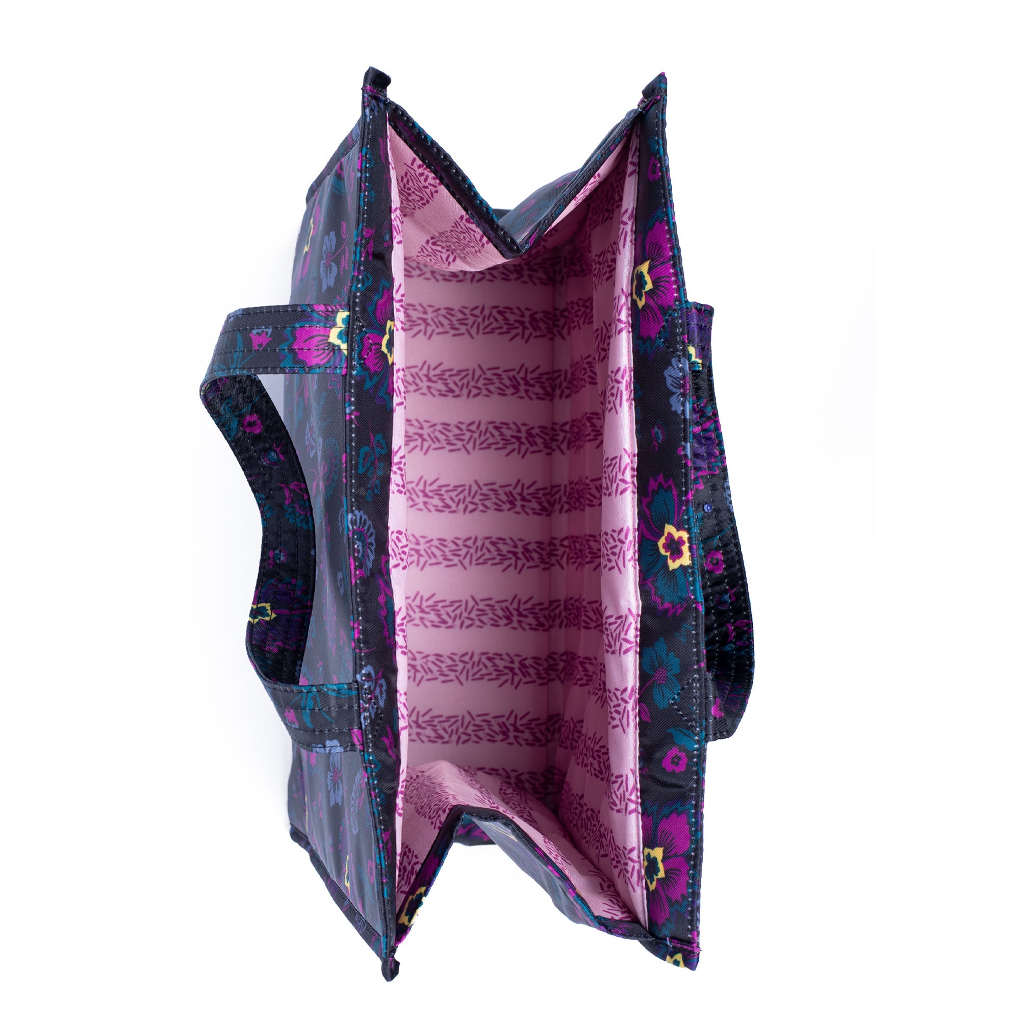 Runner 2pc Tote Bags - BOHO FLORAL BLACK - Runner1_BohoFloralBlack_05