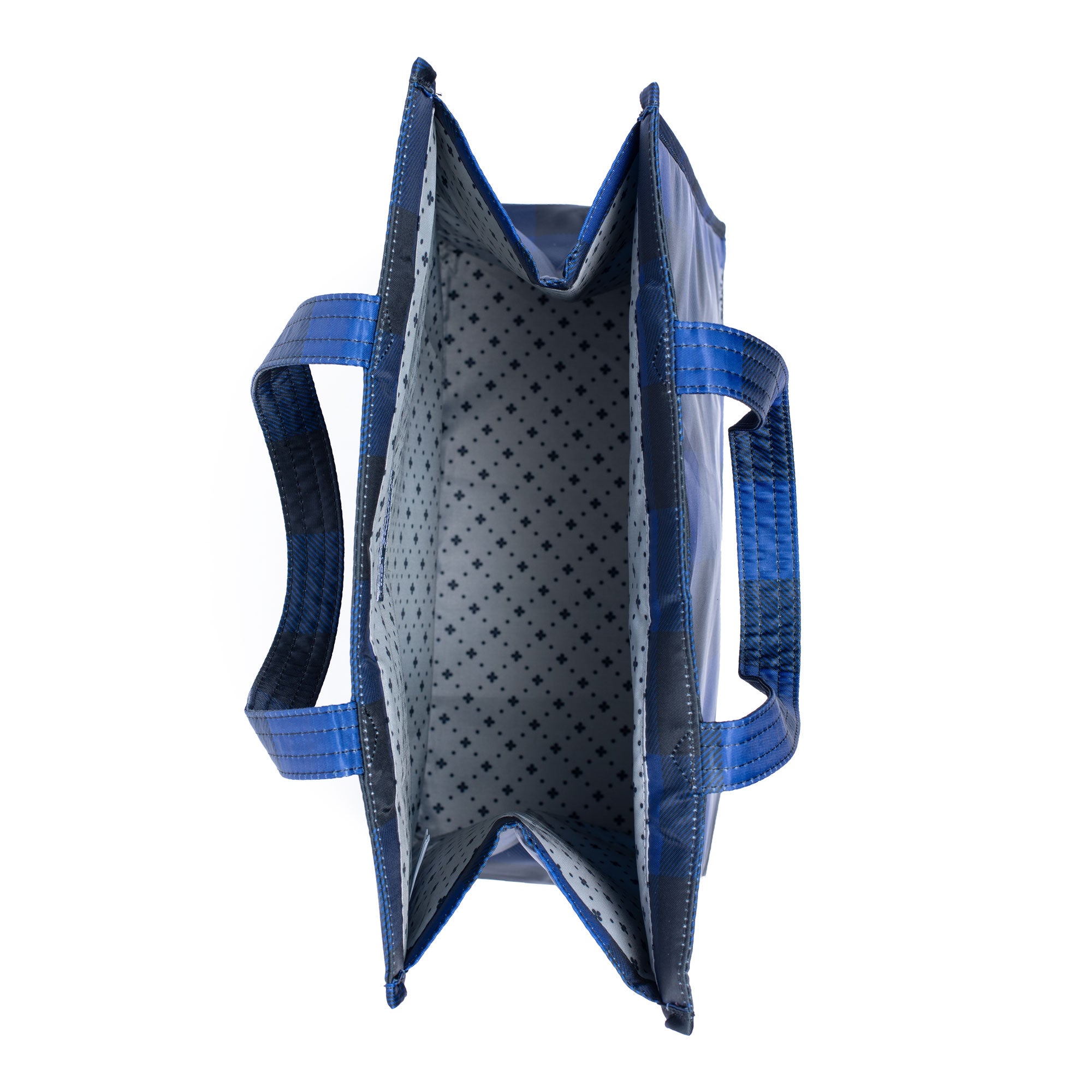 Runner 2pc Tote Bags - BUFFALO CHECK BLUE - Runner1_BuffaloCheckBlue_05