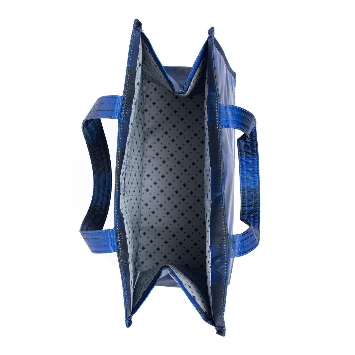 Runner 2pc Tote Bags - BUFFALO CHECK BLUE - Runner1_BuffaloCheckBlue_05
