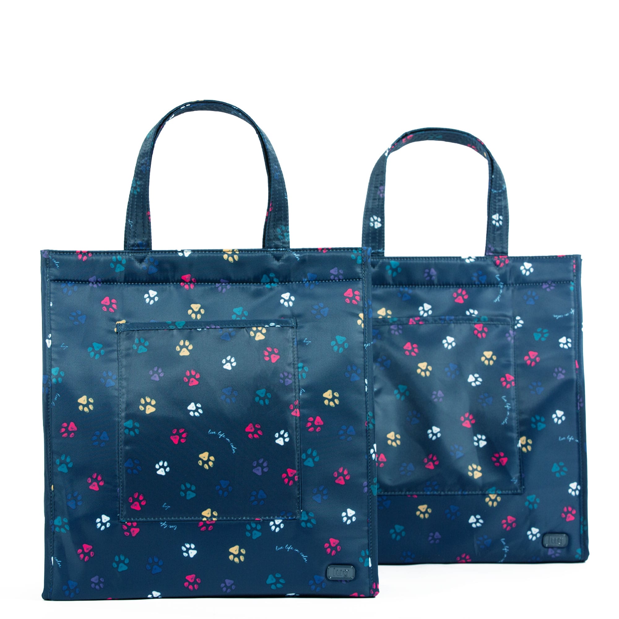Runner 2pc Tote Bags - PAWS NAVY - Runner2_PawsNavy_01
