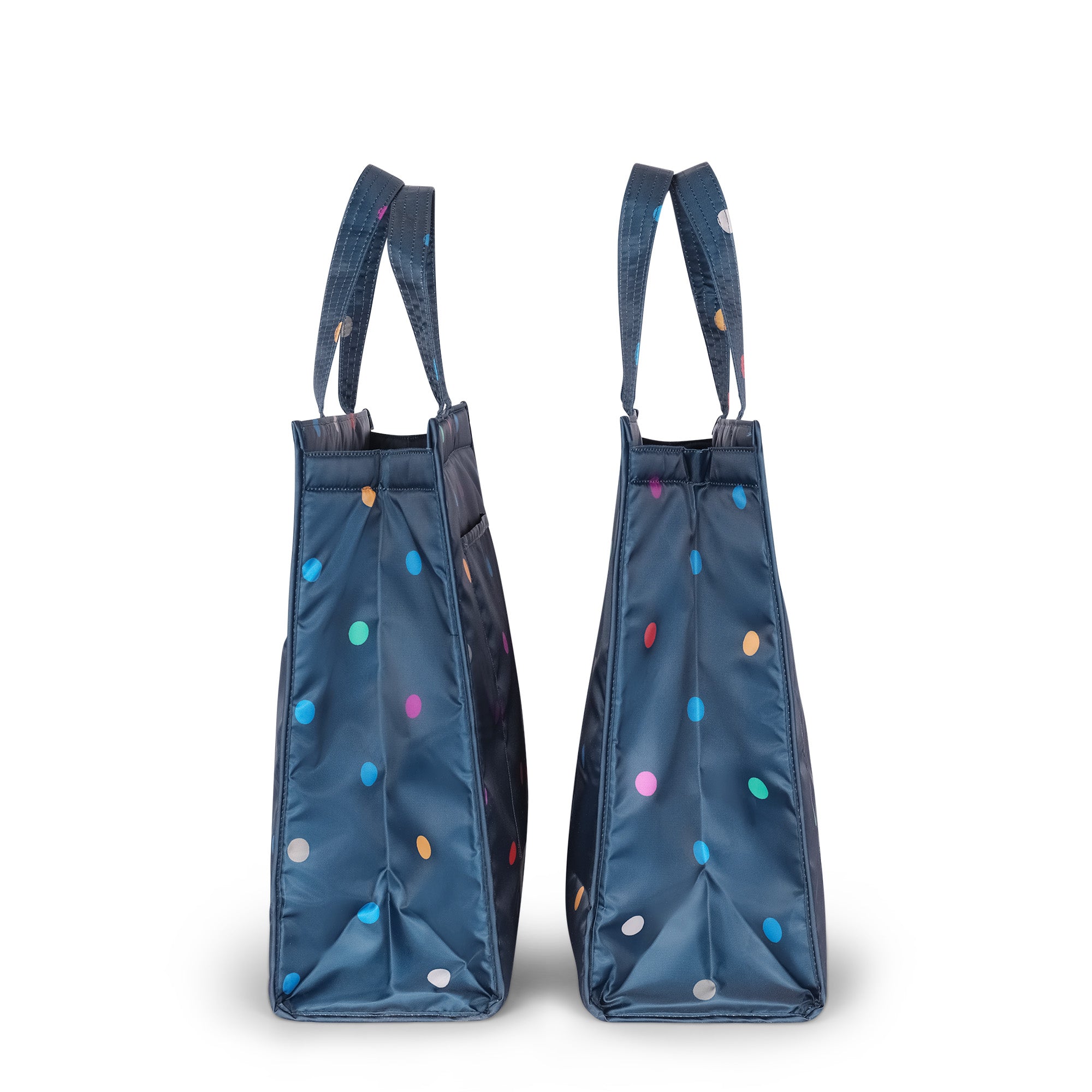 Runner 2pc Tote Bags - MULTI DOTS NAVY - Runner2pc_MultiDotsNavy_03