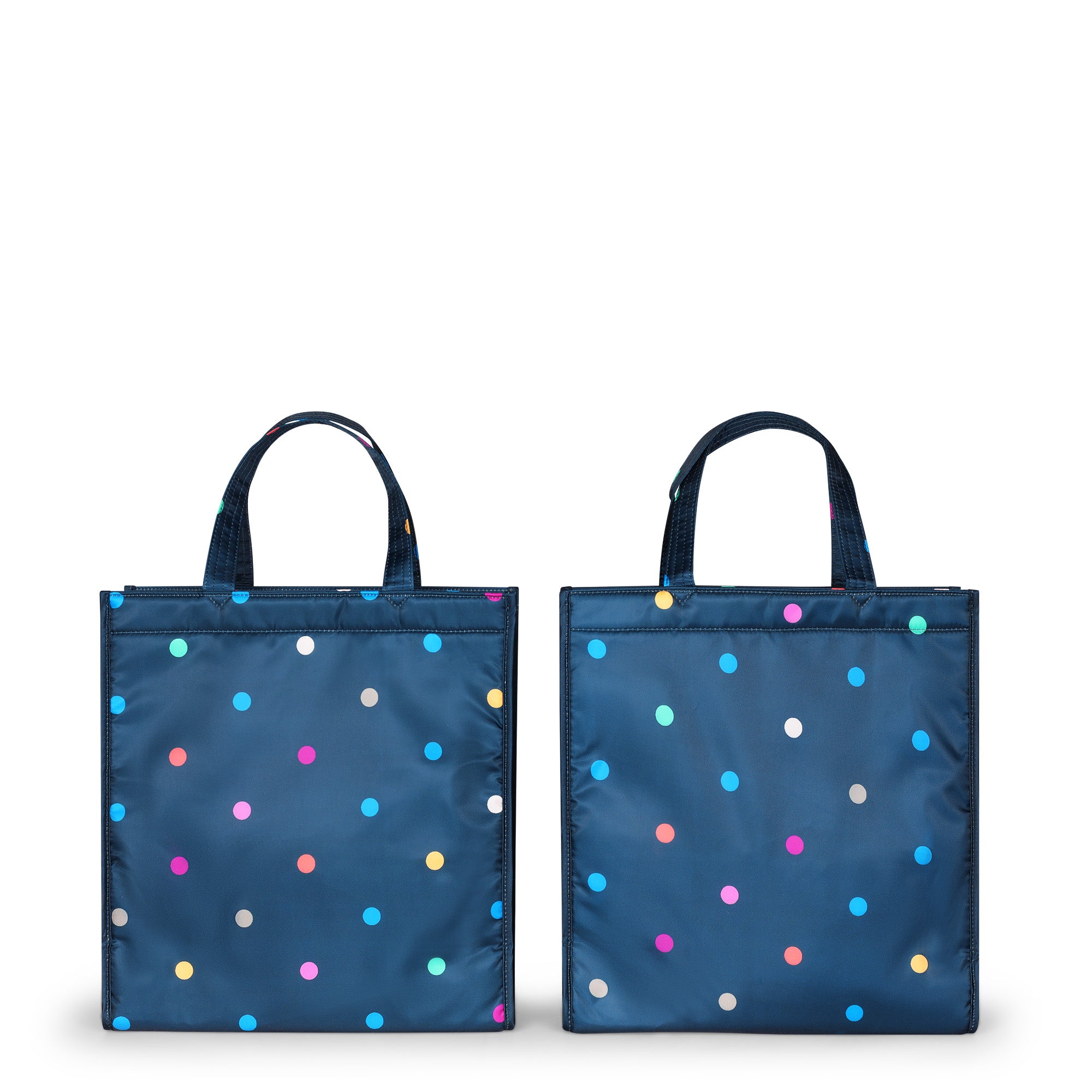 Runner 2pc Tote Bags - MULTI DOTS NAVY - Runner2pc_MultiDotsNavy_04