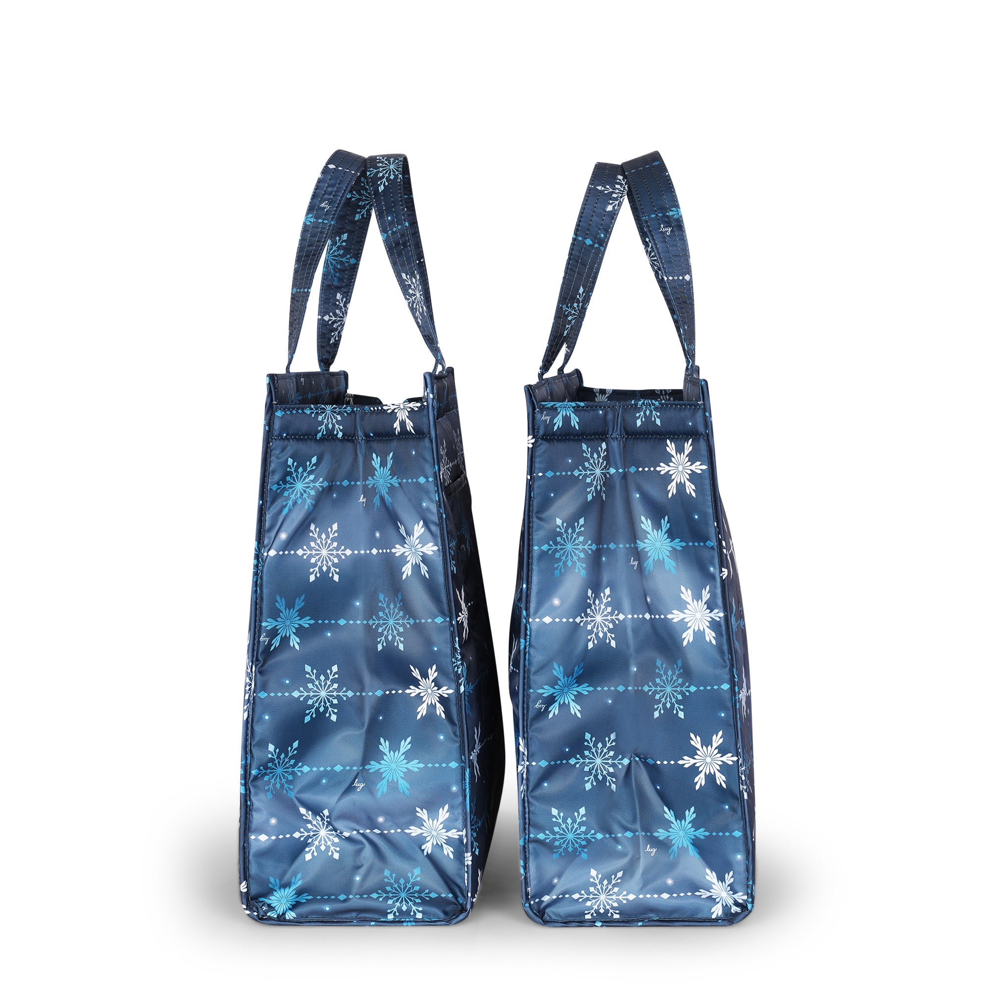 Runner 2pc Tote Bags - SNOWFLAKE NAVY - Runner2pc_SnowflakeNavy_03