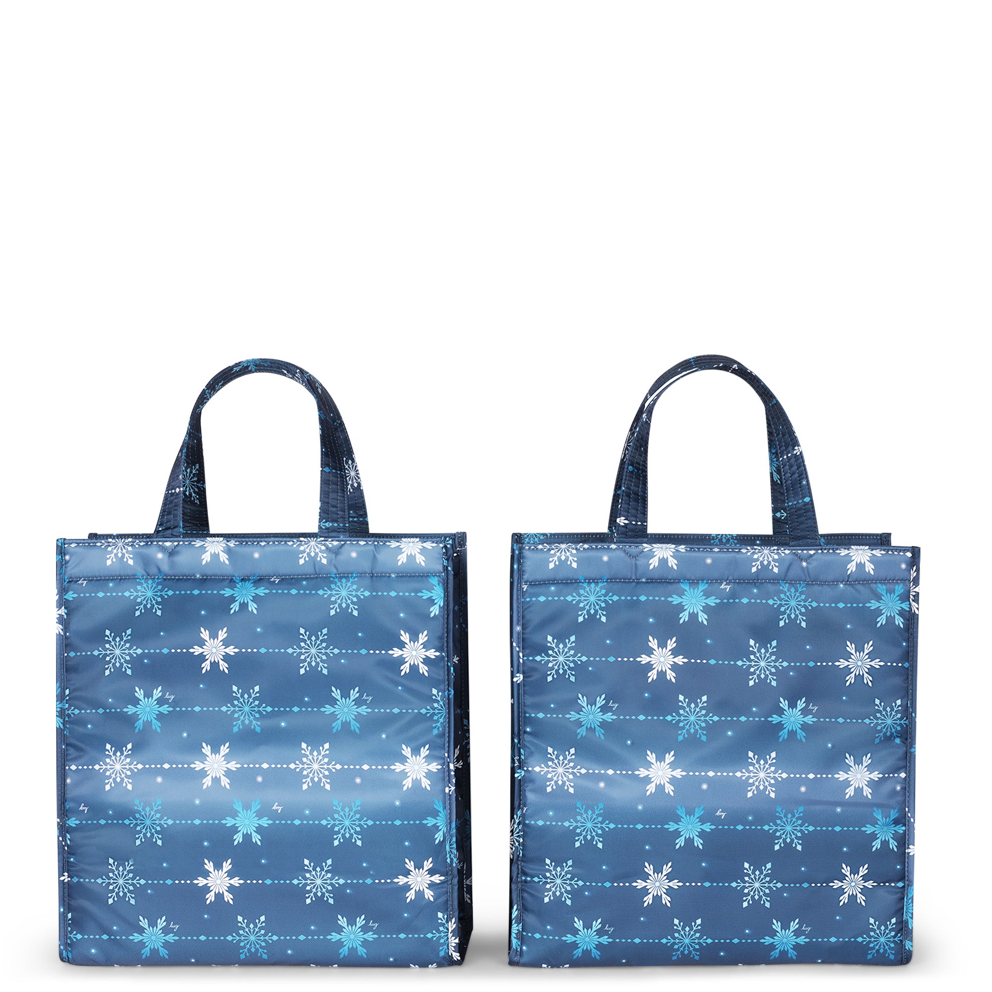 Runner 2pc Tote Bags - SNOWFLAKE NAVY - Runner2pc_SnowflakeNavy_04