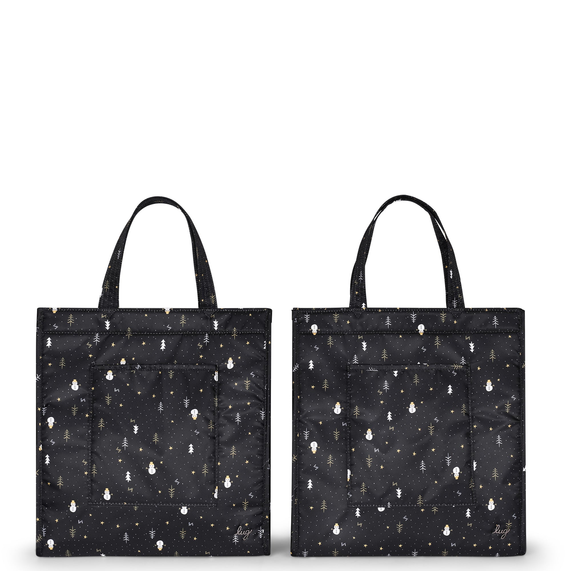 Runner 2pc Tote Bags - SNOWMAN TREES - Runner2pc_SnowmanTrees_04