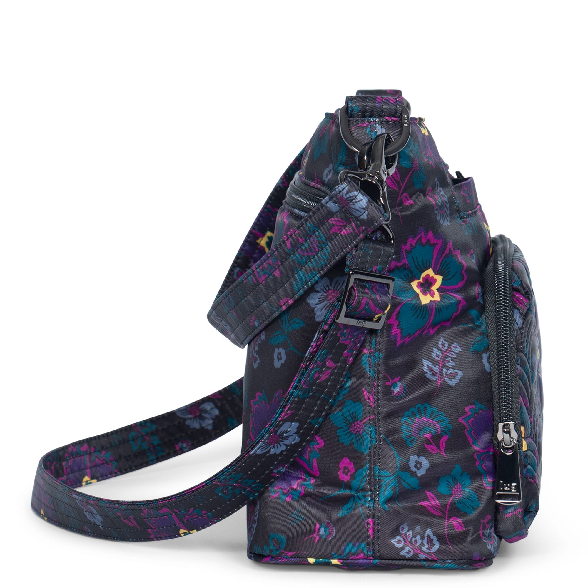 Samba XL Convertible Crossbody Bag - BOHO FLORAL BLACK - SambaXL_BohoFloralBlack_03