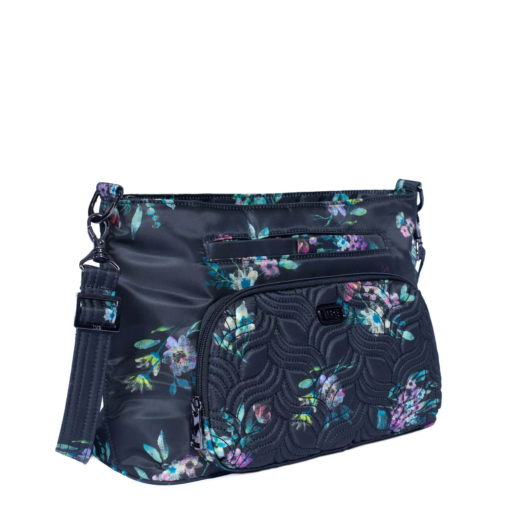 Samba XL Convertible Crossbody Bag - BOUQUET BLACK - SambaXL_BouquetBlack_02