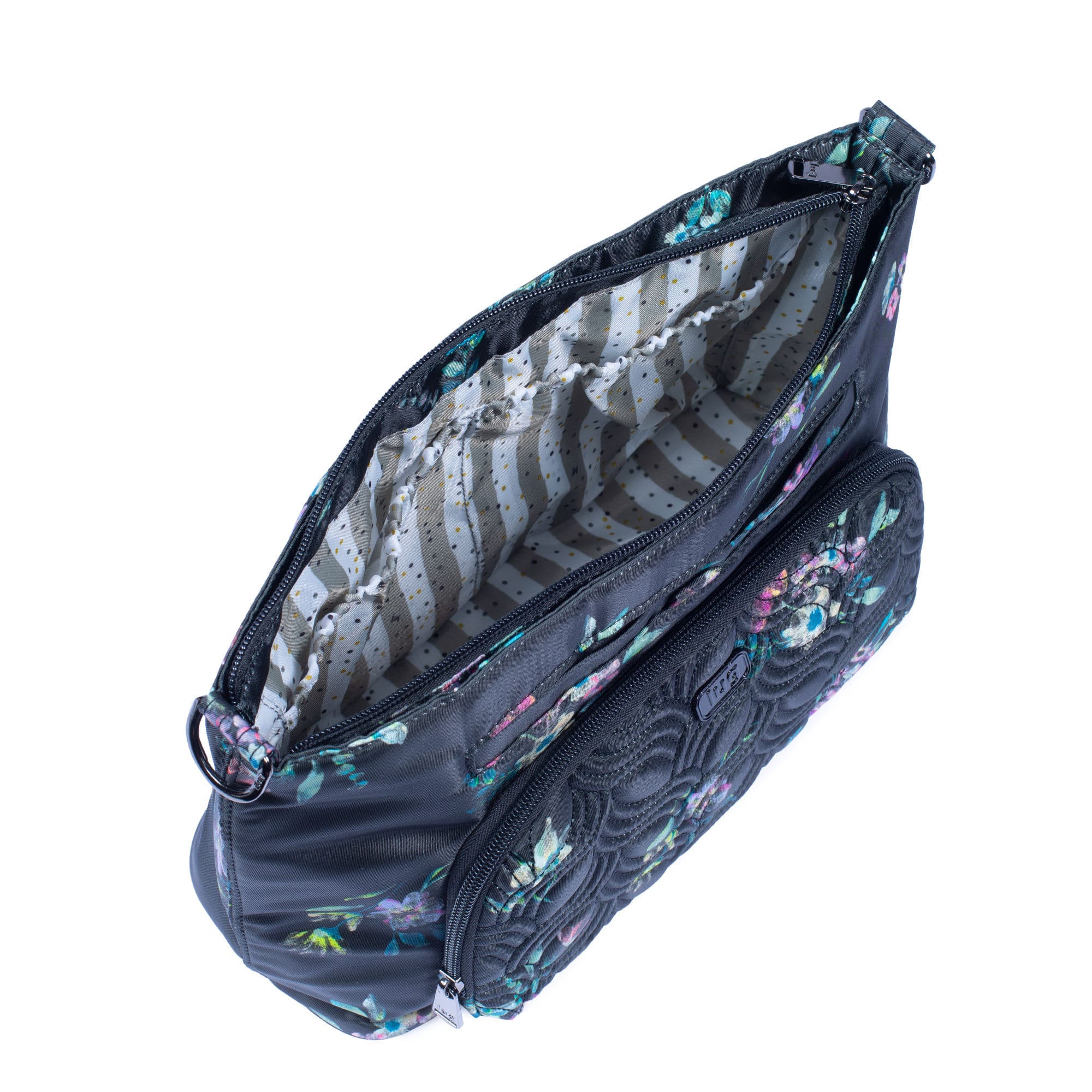 Samba XL Convertible Crossbody Bag - BOUQUET BLACK - SambaXL_BouquetBlack_05