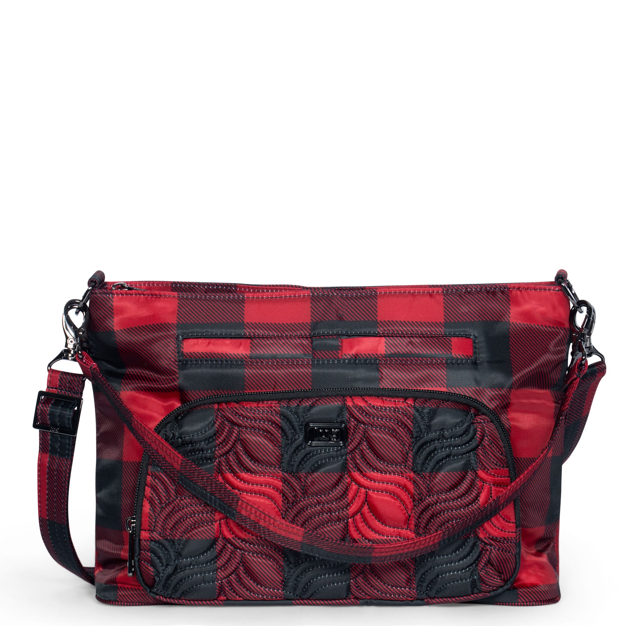 Samba XL Convertible Crossbody Bag - BUFFALO CHECK RED - SambaXL_BuffaloCheckRed_01