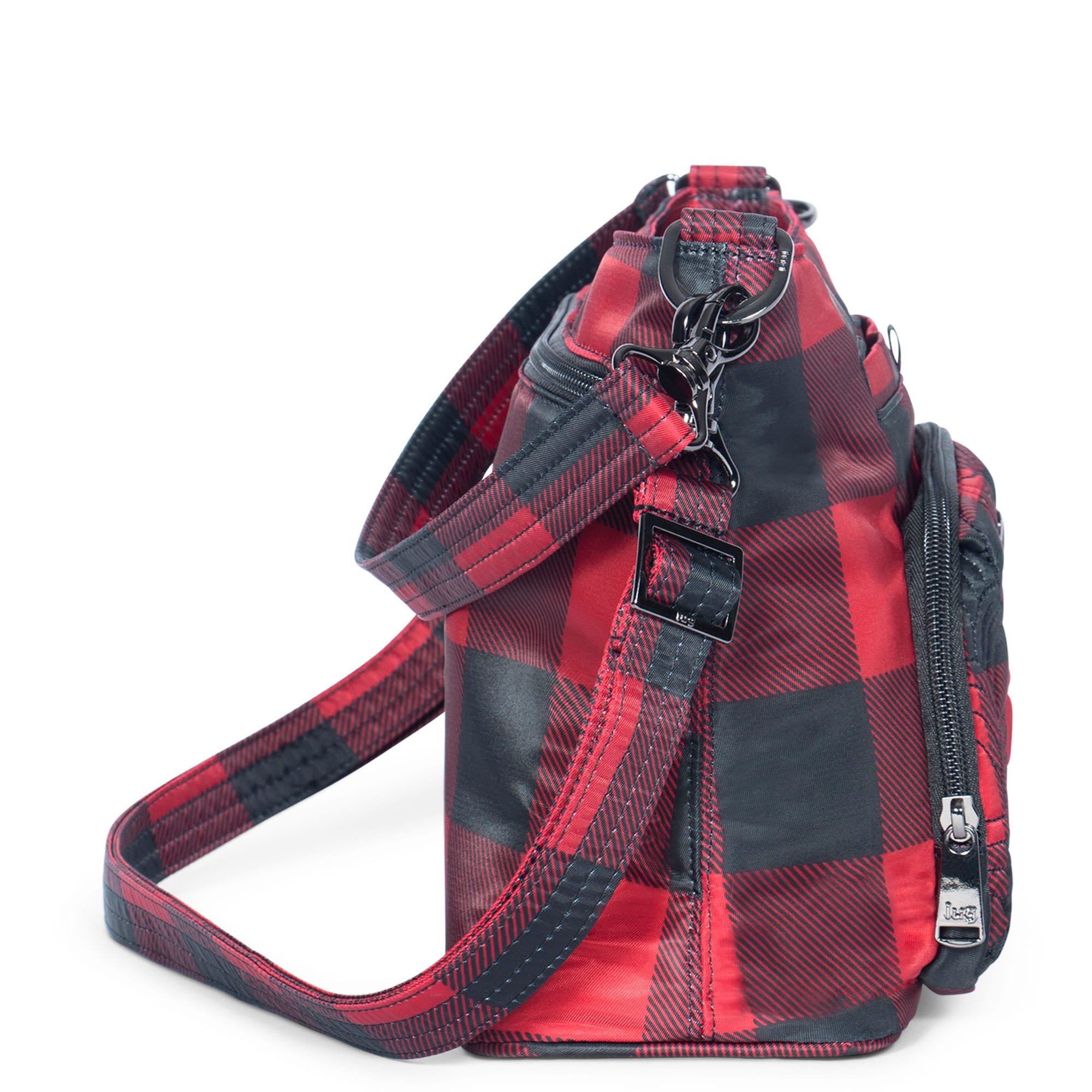 Samba XL Convertible Crossbody Bag - BUFFALO CHECK RED - SambaXL_BuffaloCheckRed_03