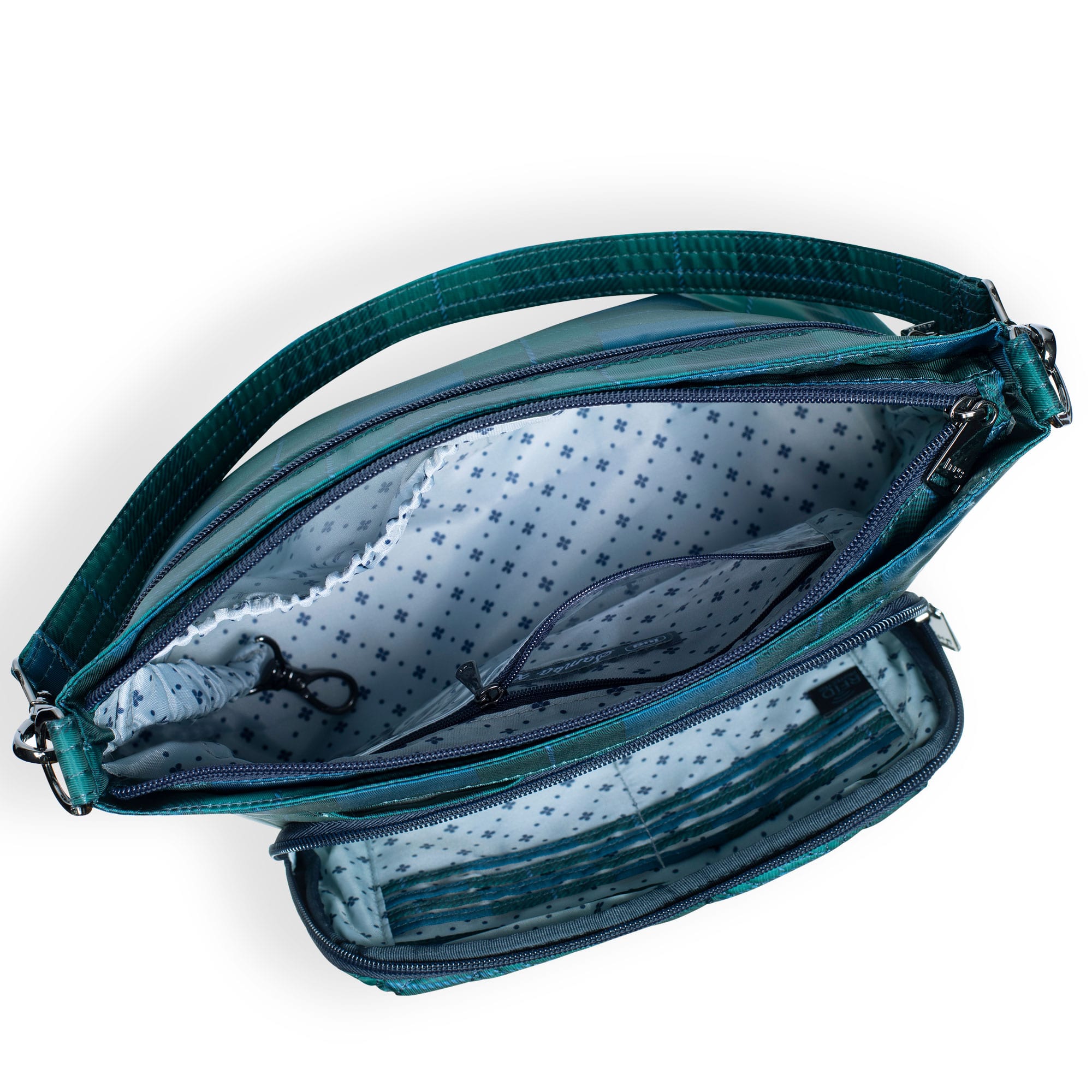 Samba XL Convertible Crossbody Bag - POP PLAID NAVY - SambaXL_PopPlaidNavy_05