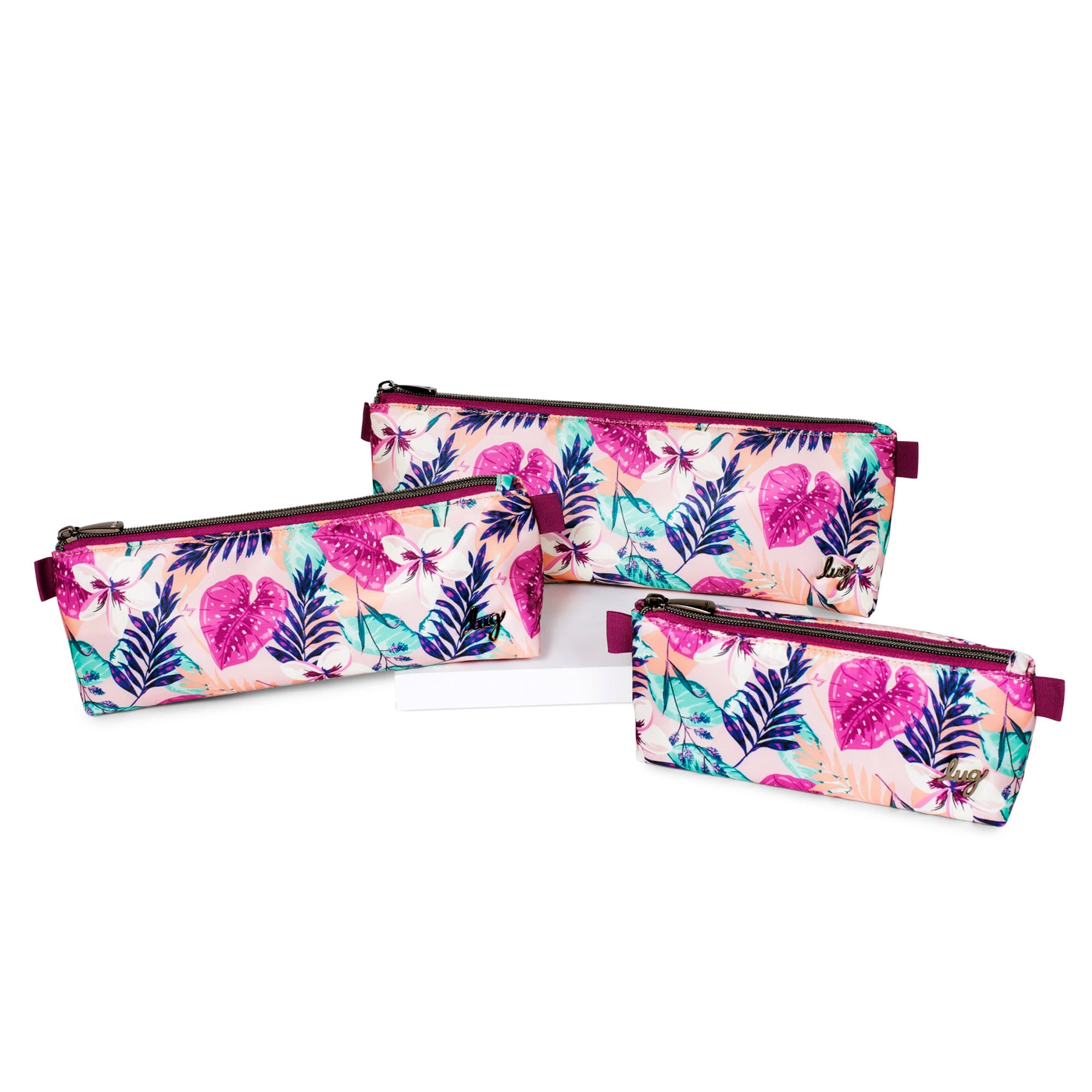 Schooner 3pc Storage Pouches - AZALEA PINK - SchoonerPouch_AzaleaPink_01_01