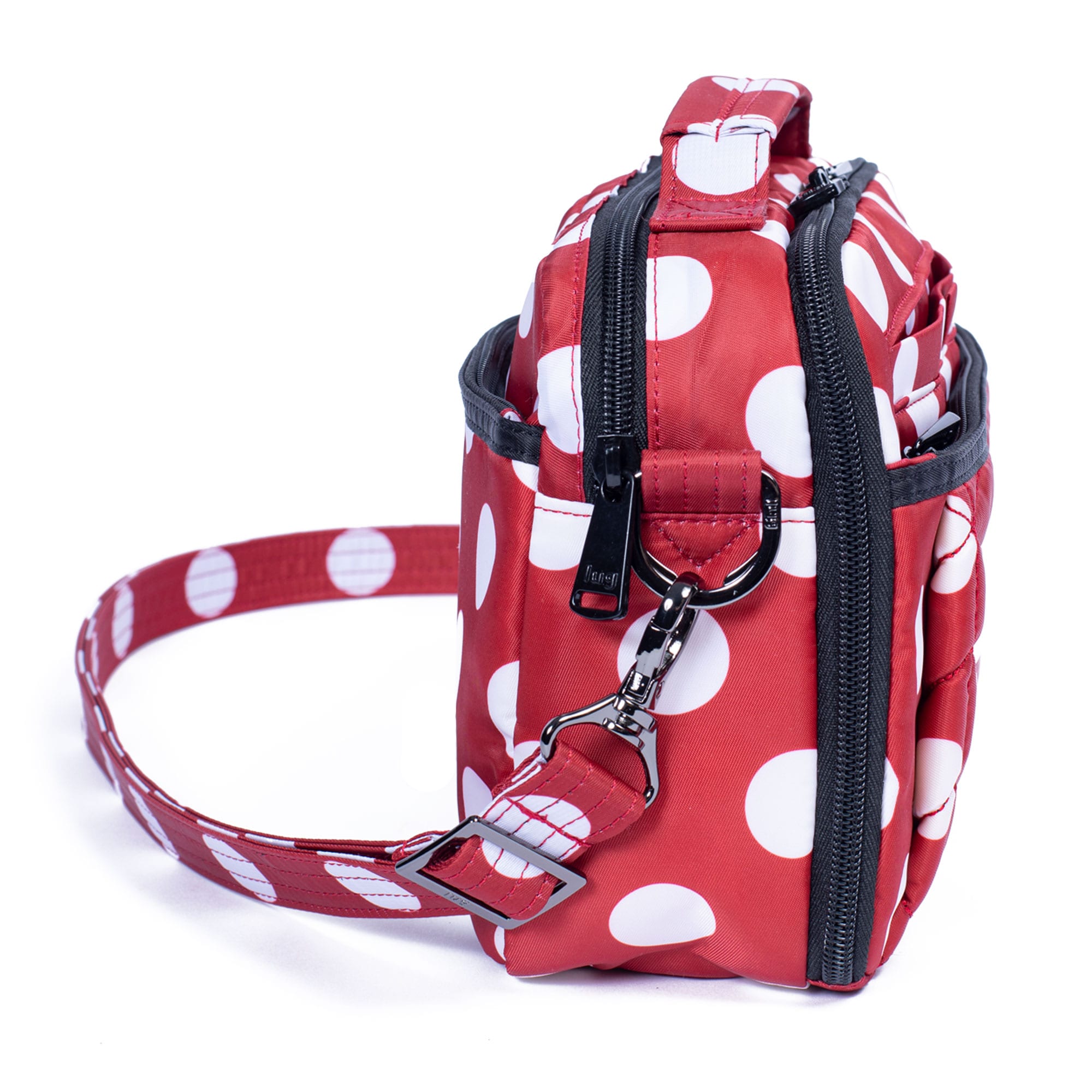 Scoop 2 Crossbody Bag - CRIMSON LARGE DOT - Scoop2_CrimsonLargeDot_03