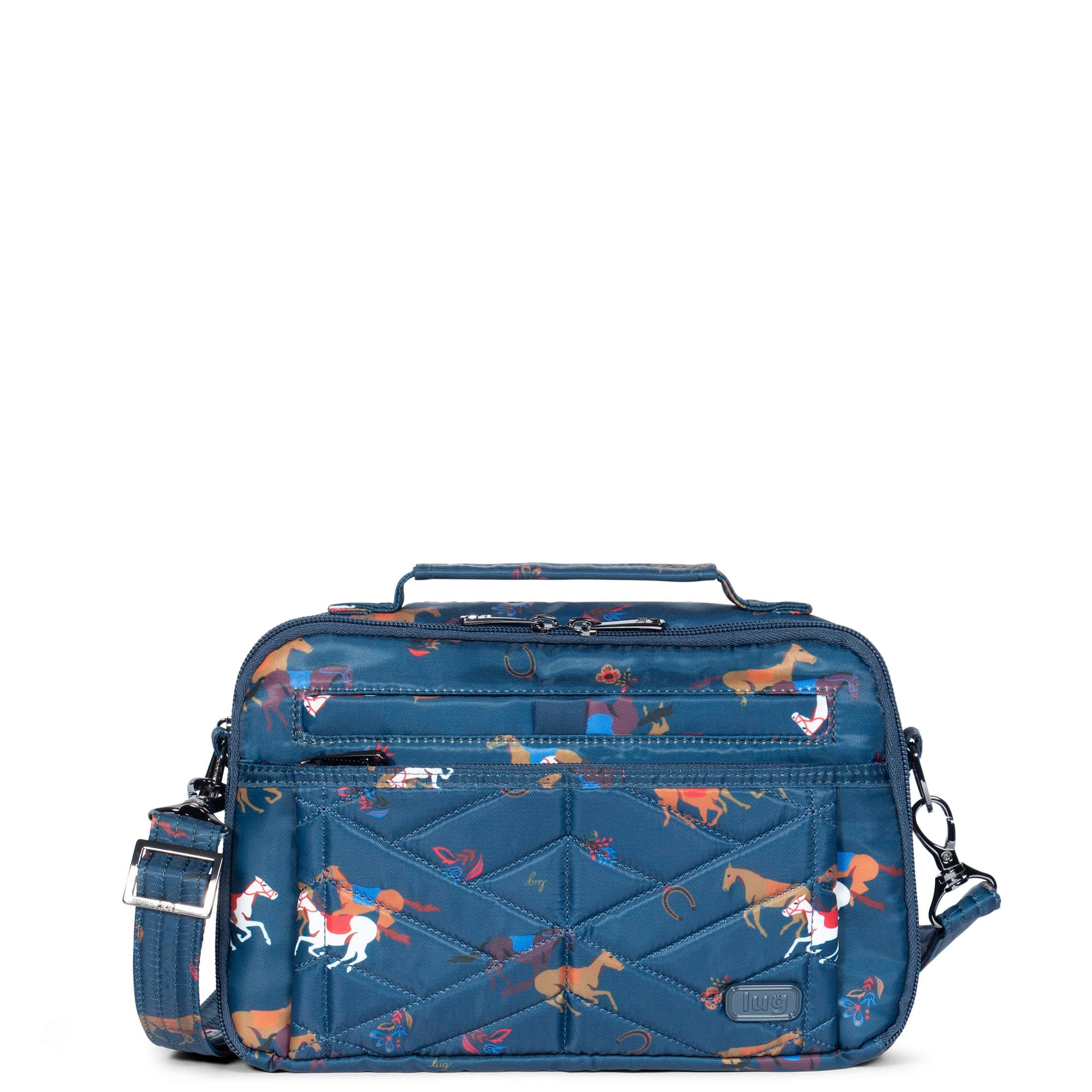 Scoop 2 Crossbody Bag - HORSES NAVY - Scoop2_HorseNavy_01