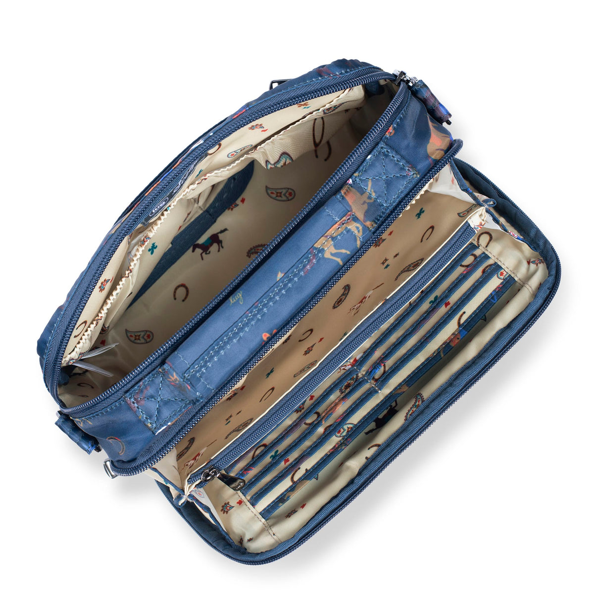 Scoop 2 Crossbody Bag - HORSES NAVY - Scoop2_HorseNavy_05