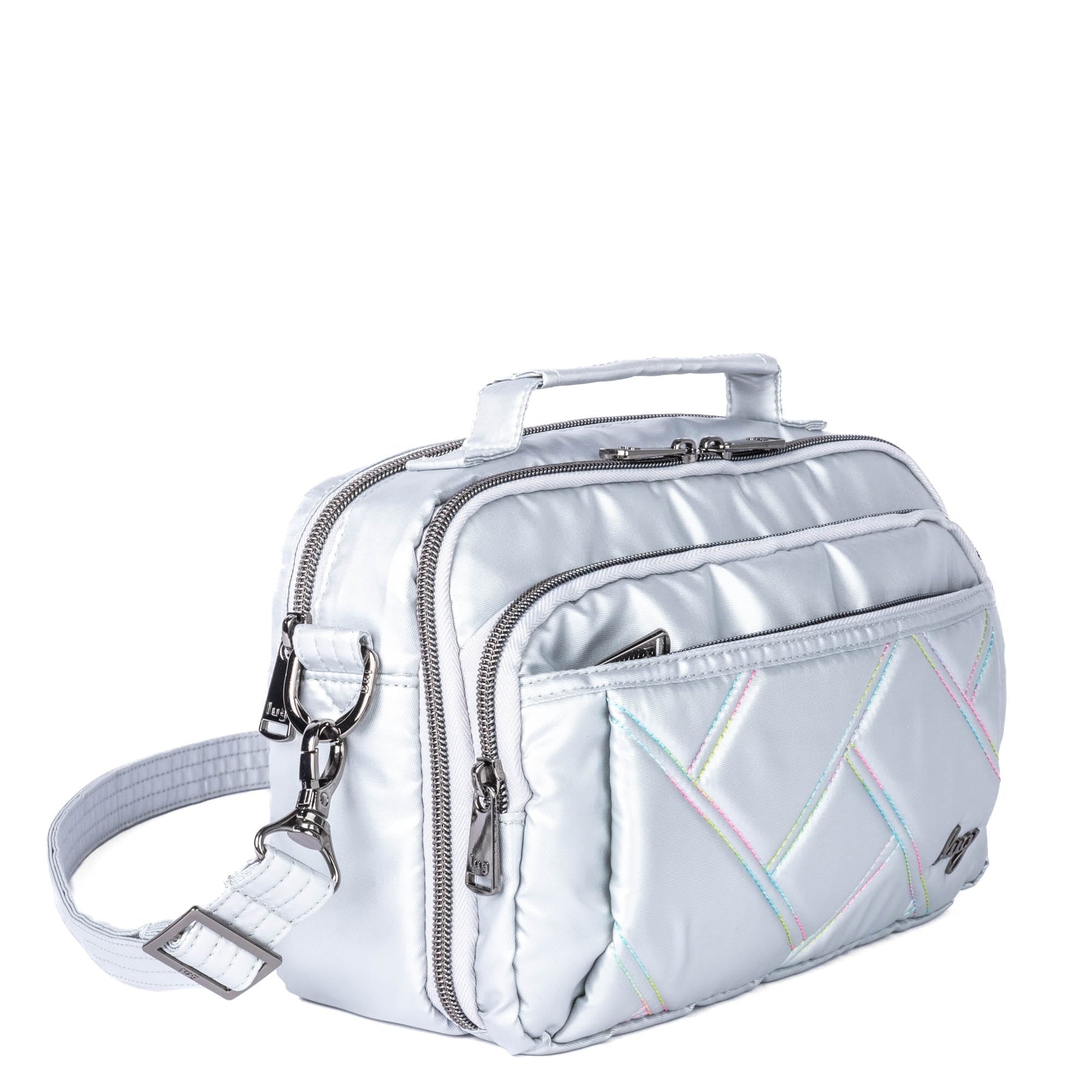 Scoop SE Crossbody Bag - METALLIC SILVER ICEPOP STITCH - ScoopSE_MetallicSilverIcePopStich_02