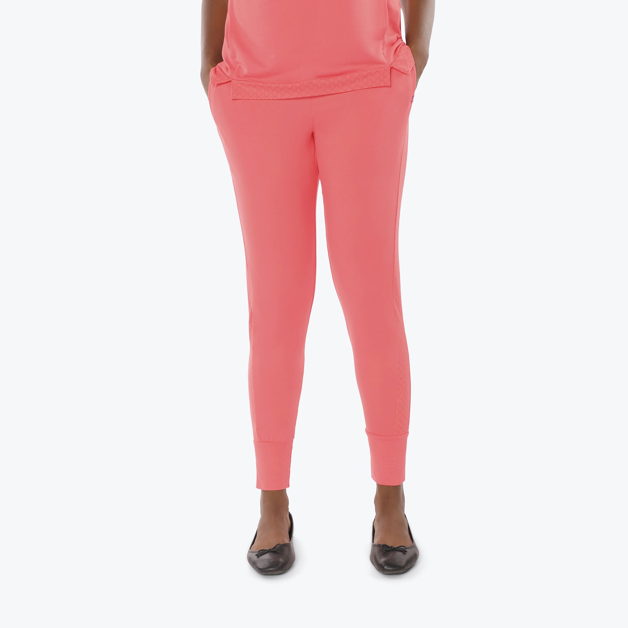Scoop Foldover Jogger Pants - WATERMELON ICEPOP - Scoop_Bottom_Watermelon-Icepop_S_01a